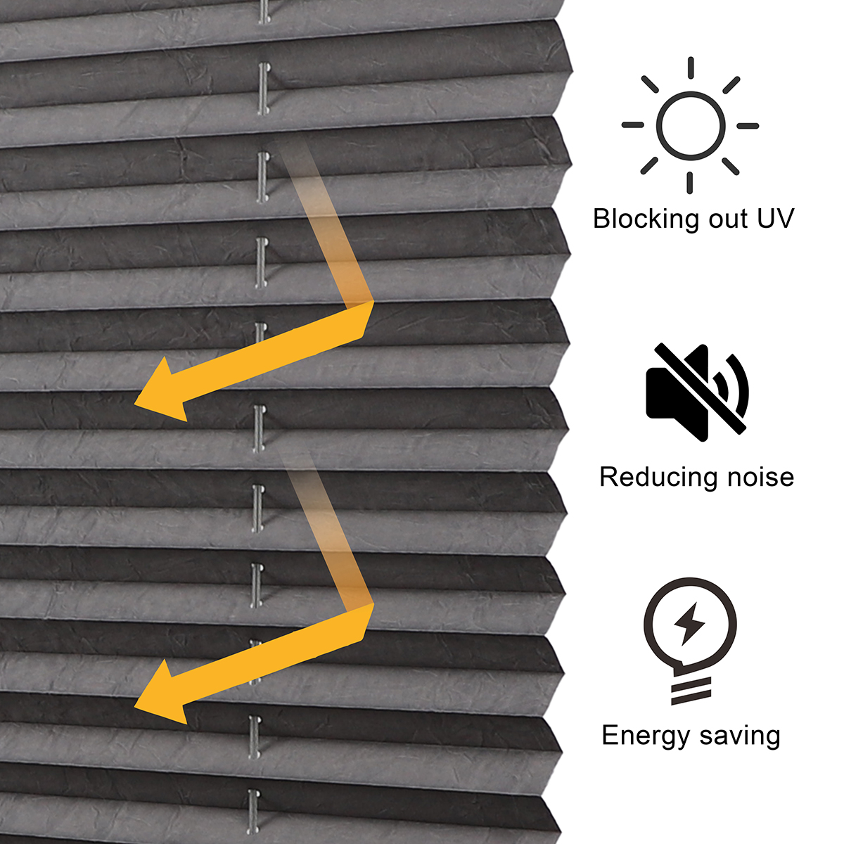 Latest Design Cordless Plisse Top Down Window Shades/pleated Shades Roller Blind Blackout Roller Shades Pleated Blinds