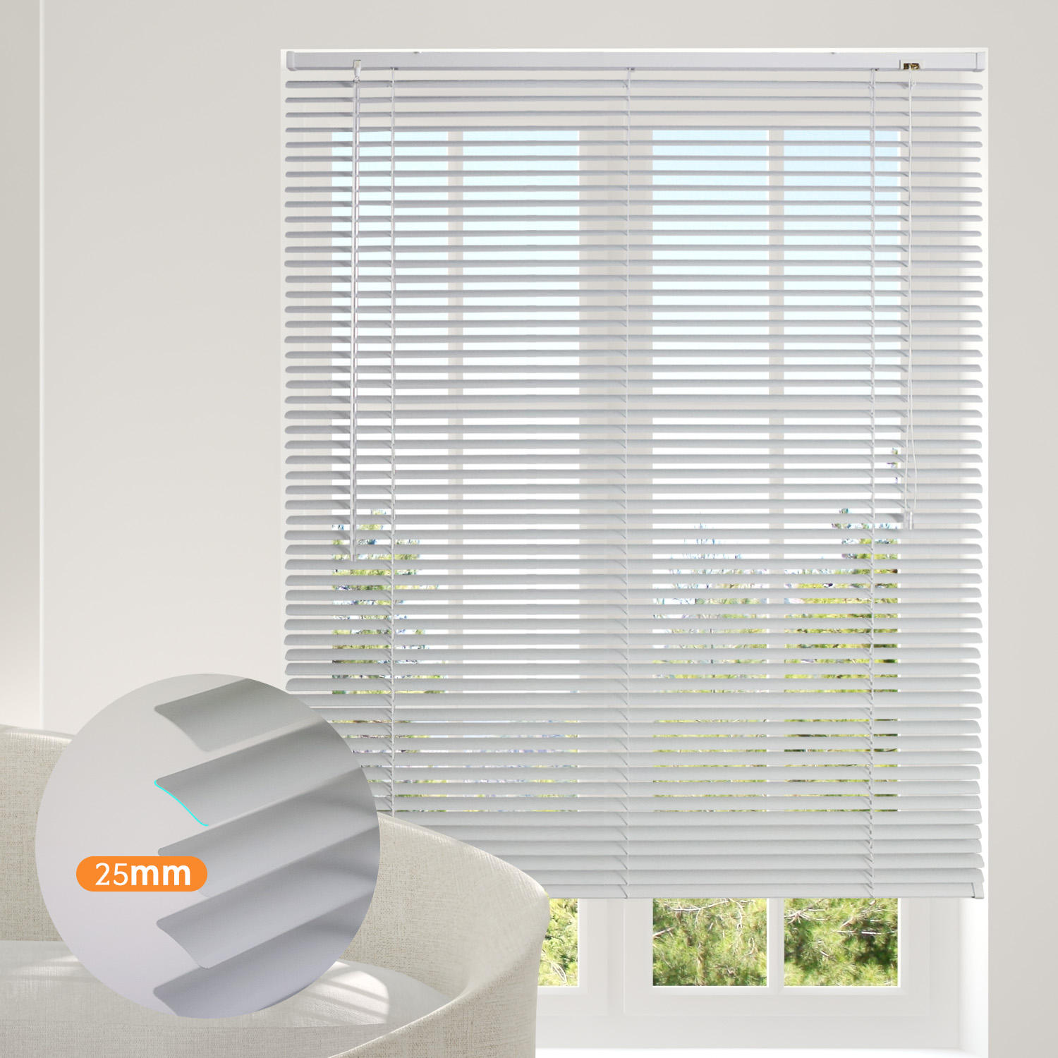 Wholesale 25mm Aluminum Quality Venetian Blinds Waterproof Blackout for Skylight Windows Cheap Price