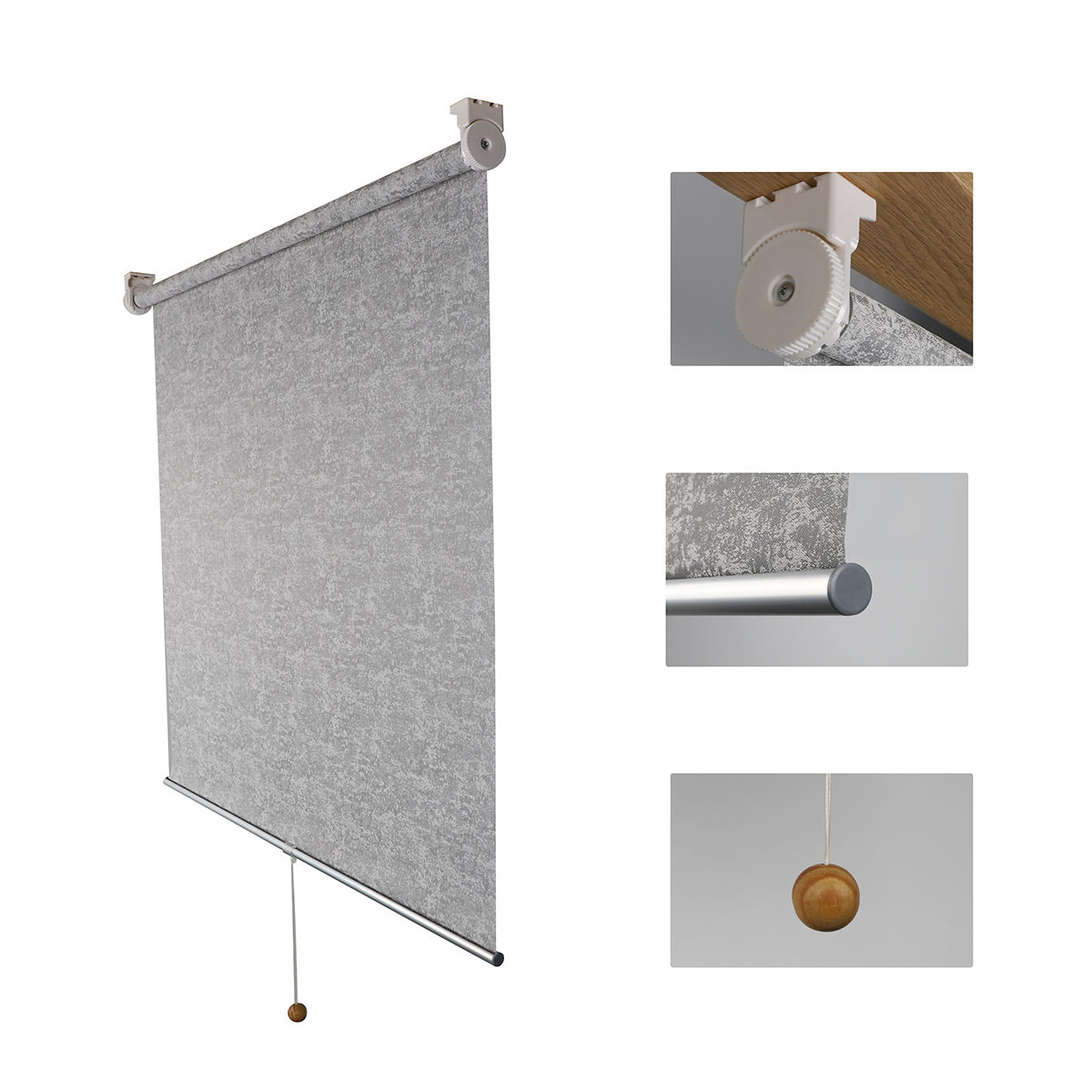 Factory Custom Modern Built-In Cordless Window Blinds Blackout High Quality Roller Shades for Window