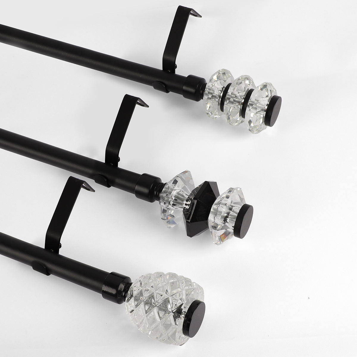 High Quality Eco-friendly Modern Style Aluminum Alloy Window Curtain Rod Accessories Customized Designs FAST Installation