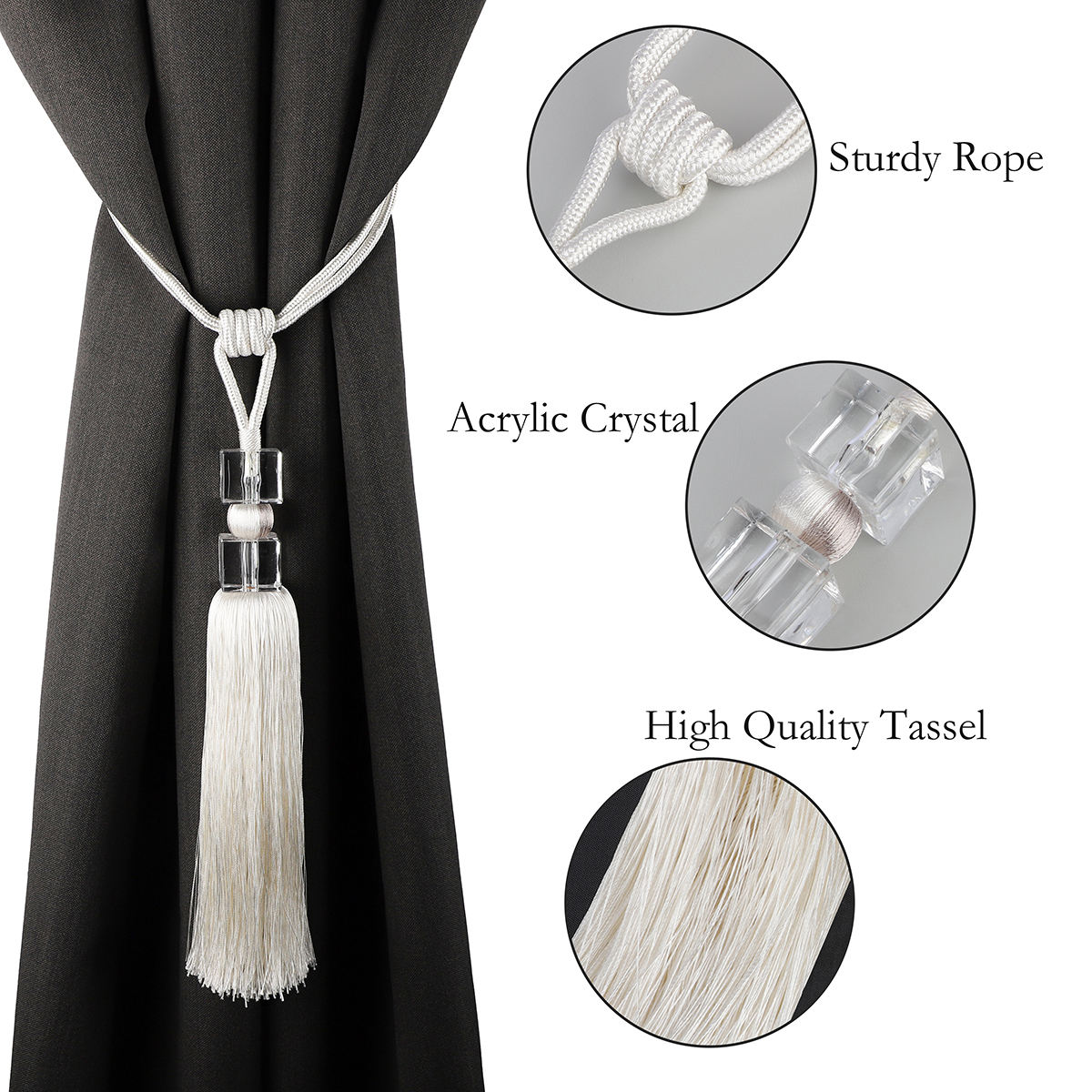 Modern Window Curtain Holdback with Tassel Tiebacks New Design for Modern Decoration Factory Wholesale for Curtains