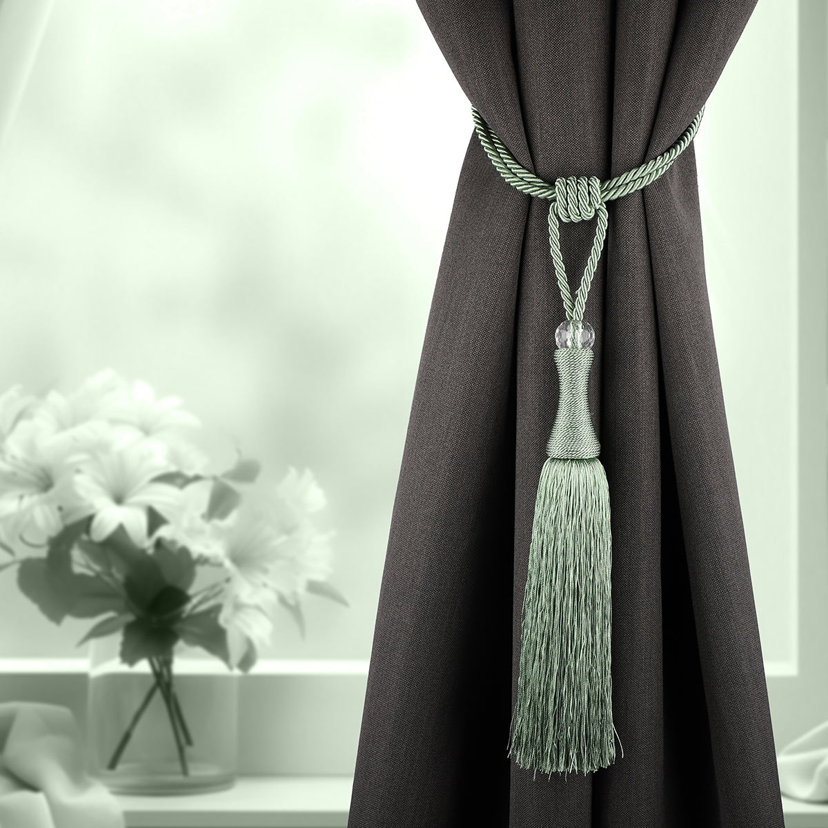 Luxury Handmade Rope Window Curtain Tassel Tiebacks Modern Design Home Decorative Fancy Curtain Tassels for Curtains