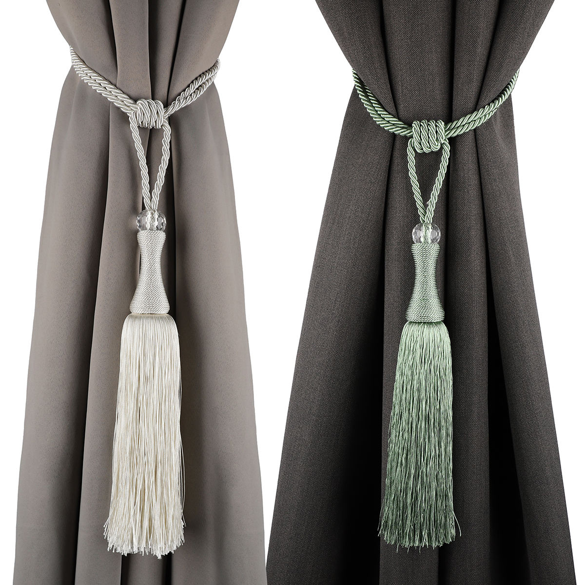 Luxury Handmade Rope Window Curtain Tassel Tiebacks Modern Design Home Decorative Fancy Curtain Tassels for Curtains