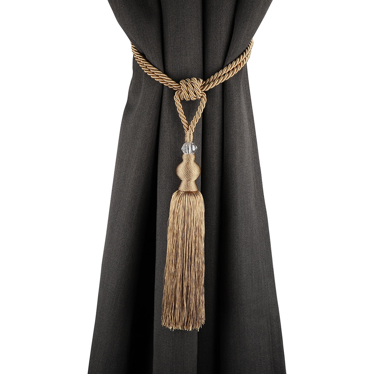 Luxury Modern Decorative Window Curtain Rod Fittings High Quality Curtain Cord Tiebacks Accessories for Curtain Poles & Tracks