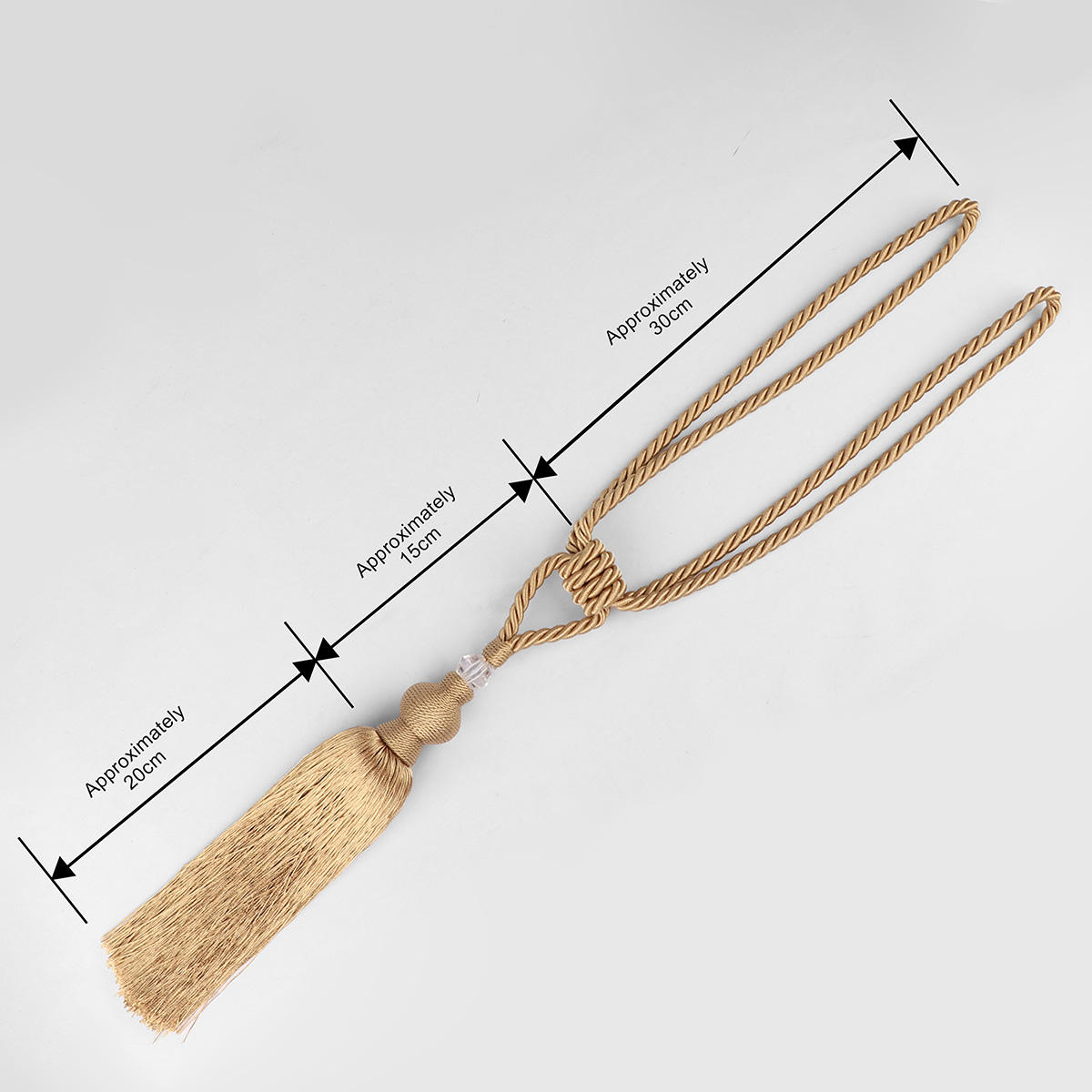 Luxury Modern Decorative Window Curtain Rod Fittings High Quality Curtain Cord Tiebacks Accessories for Curtain Poles & Tracks