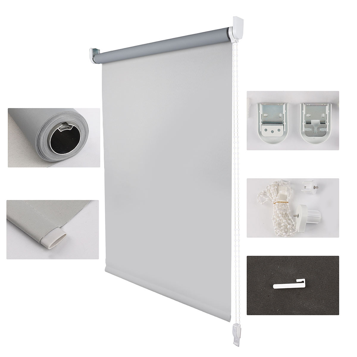 Customizable Polyester Durable Blinds Kitchen and Bathroom Roller Shades Horizontal Pattern Blinds