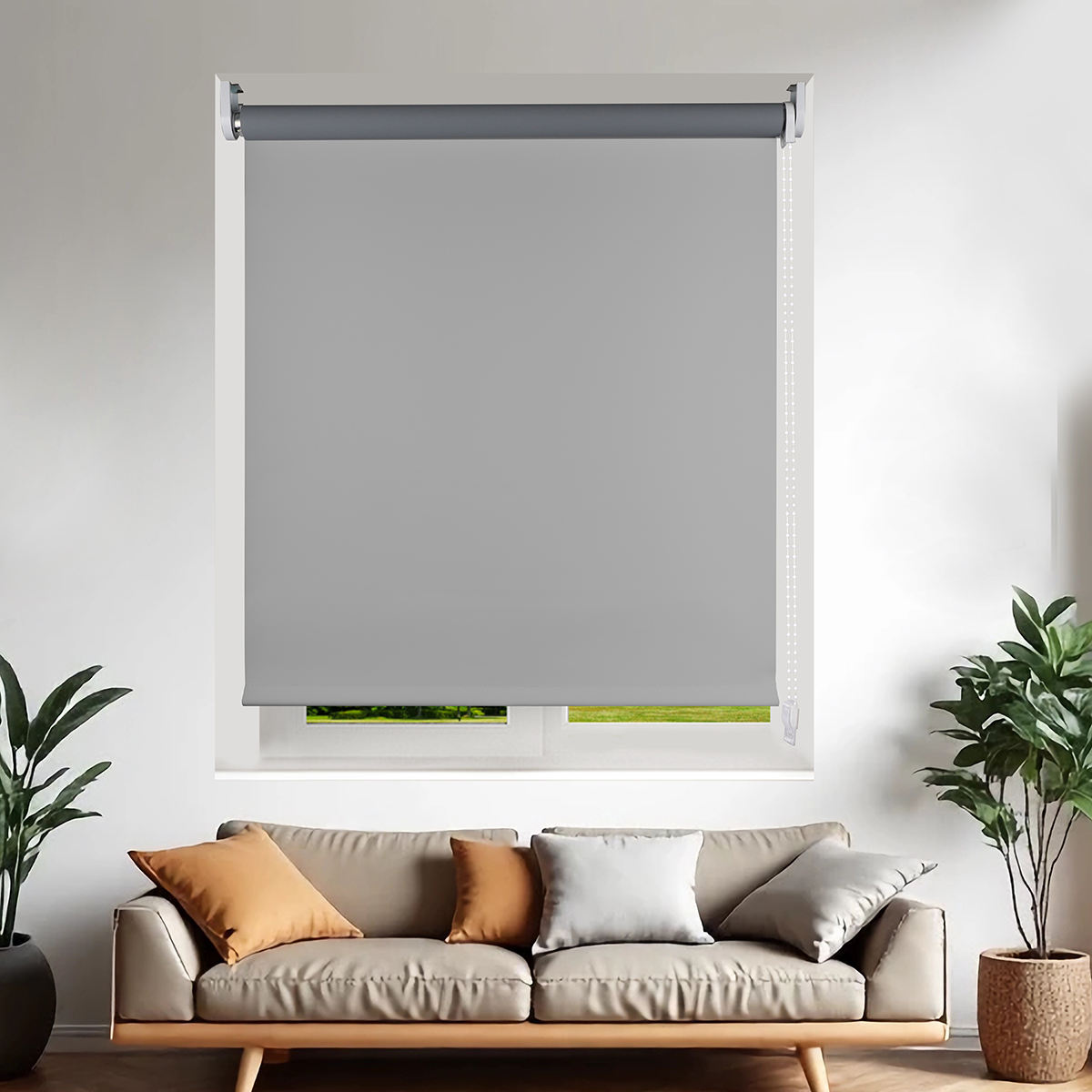 Customizable Polyester Durable Blinds Kitchen and Bathroom Roller Shades Horizontal Pattern Blinds