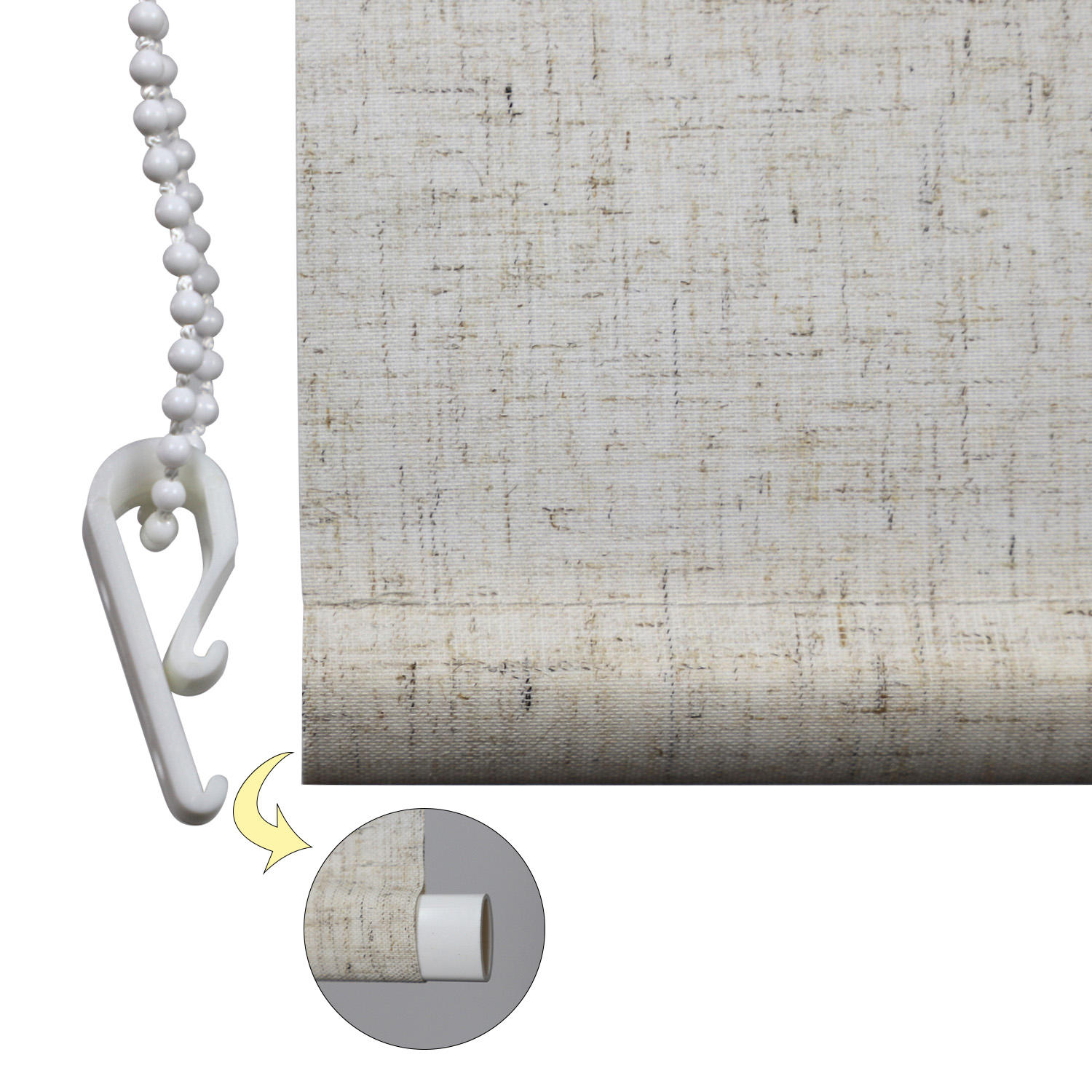 Linen Roller Shades Persian Polyester Shade Customize Blind for Window