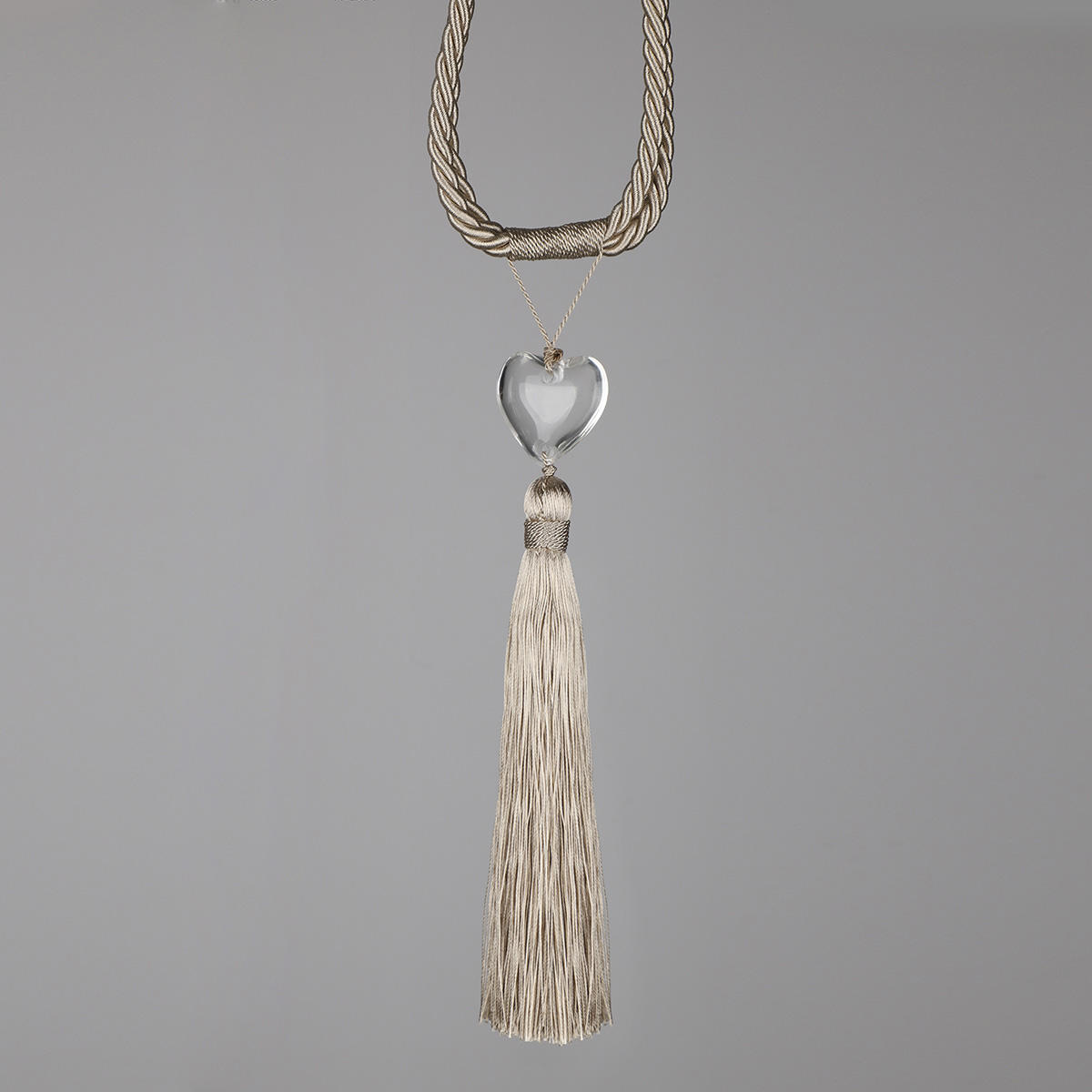 Modern Crystal for Love Curtain Tiebacks for Home Decor Wholesale Factory Sale Tassel Curtain Tieback for Living Pole