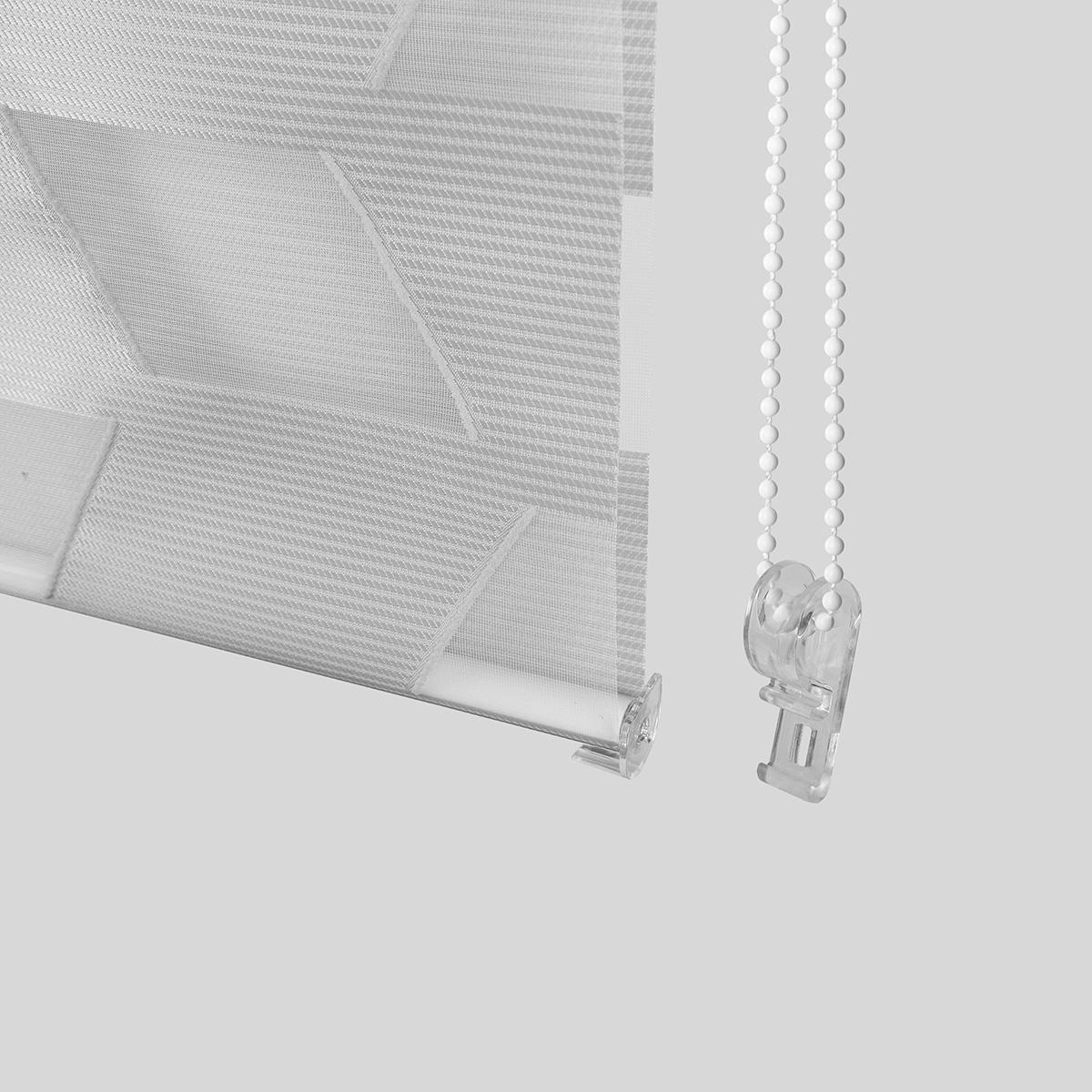 Customized Modern Electric Built-In Window Shading Zebra Pattern Roller Blinds Classic Design Indoors Free Sample