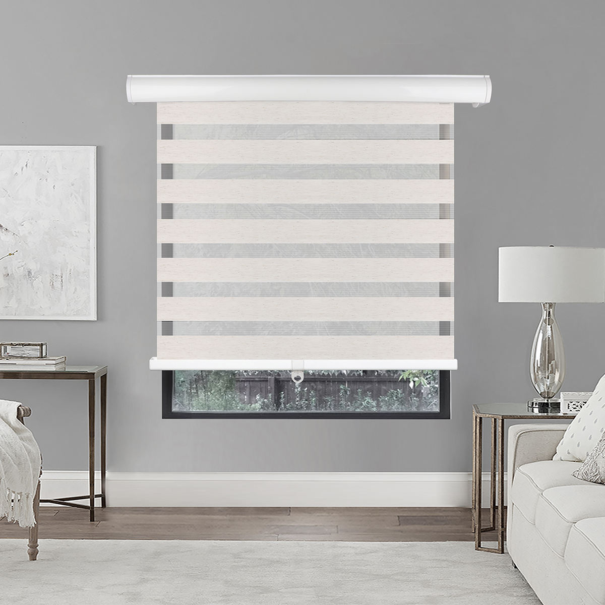 Hot Selling Modern Design Cordless Zebra Blinds Custom Window Roller Shades Curtains Built-in Everyday Use Classic Style Free