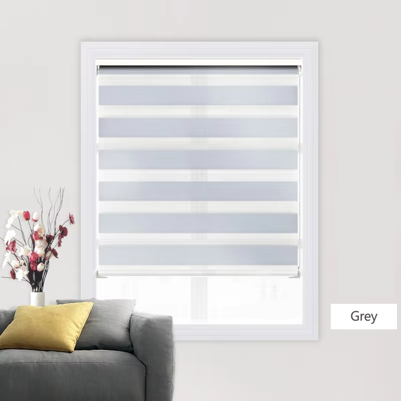 Wholesale Best Price Black Zebra Rainbow Roller Blinds Home Decoration Fabric Installation Horizontal Pattern Plain