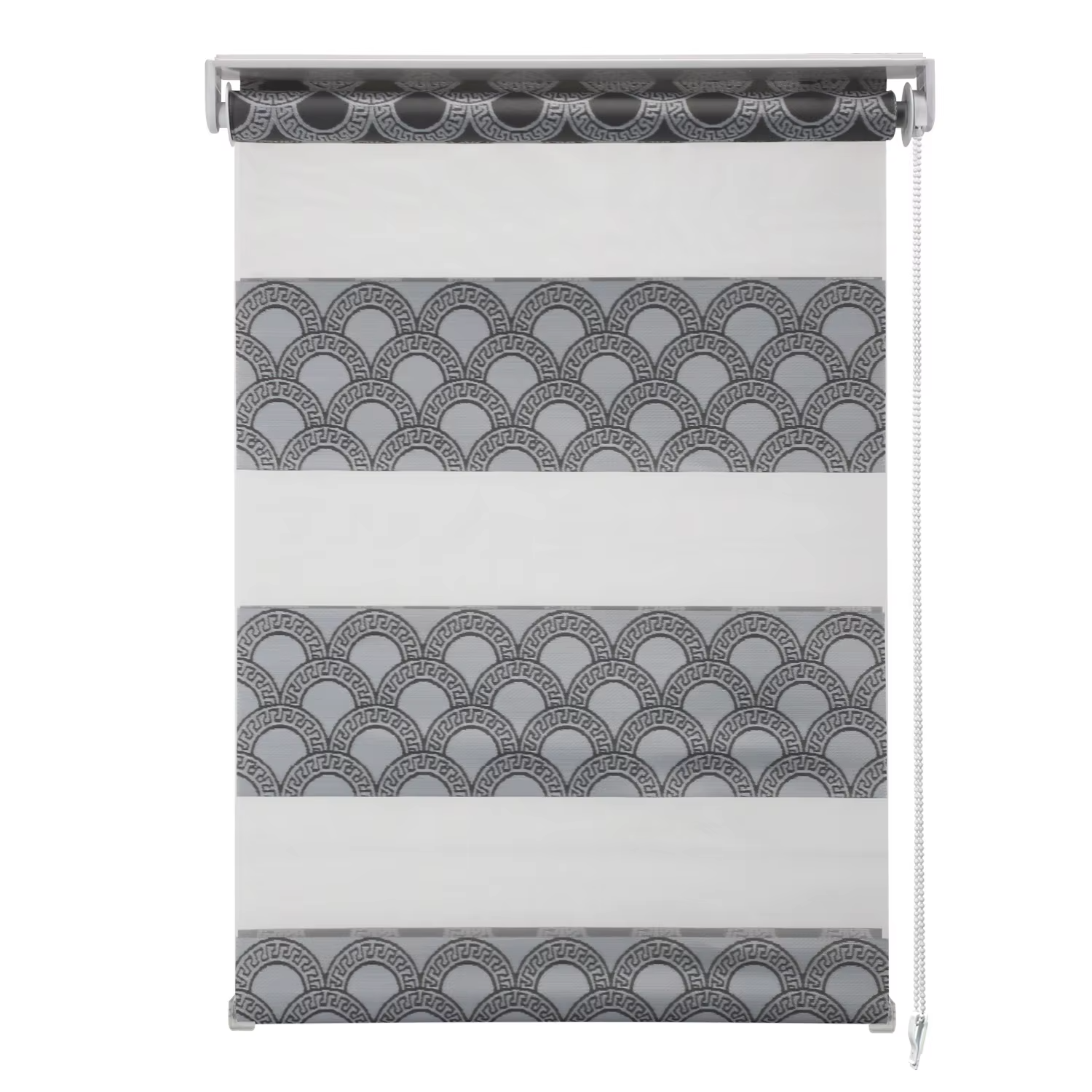 Modern Design Zebra Blinds Waterproof Window Manual Sunscreen Plisse with Horizontal Pattern for Hotel or Home
