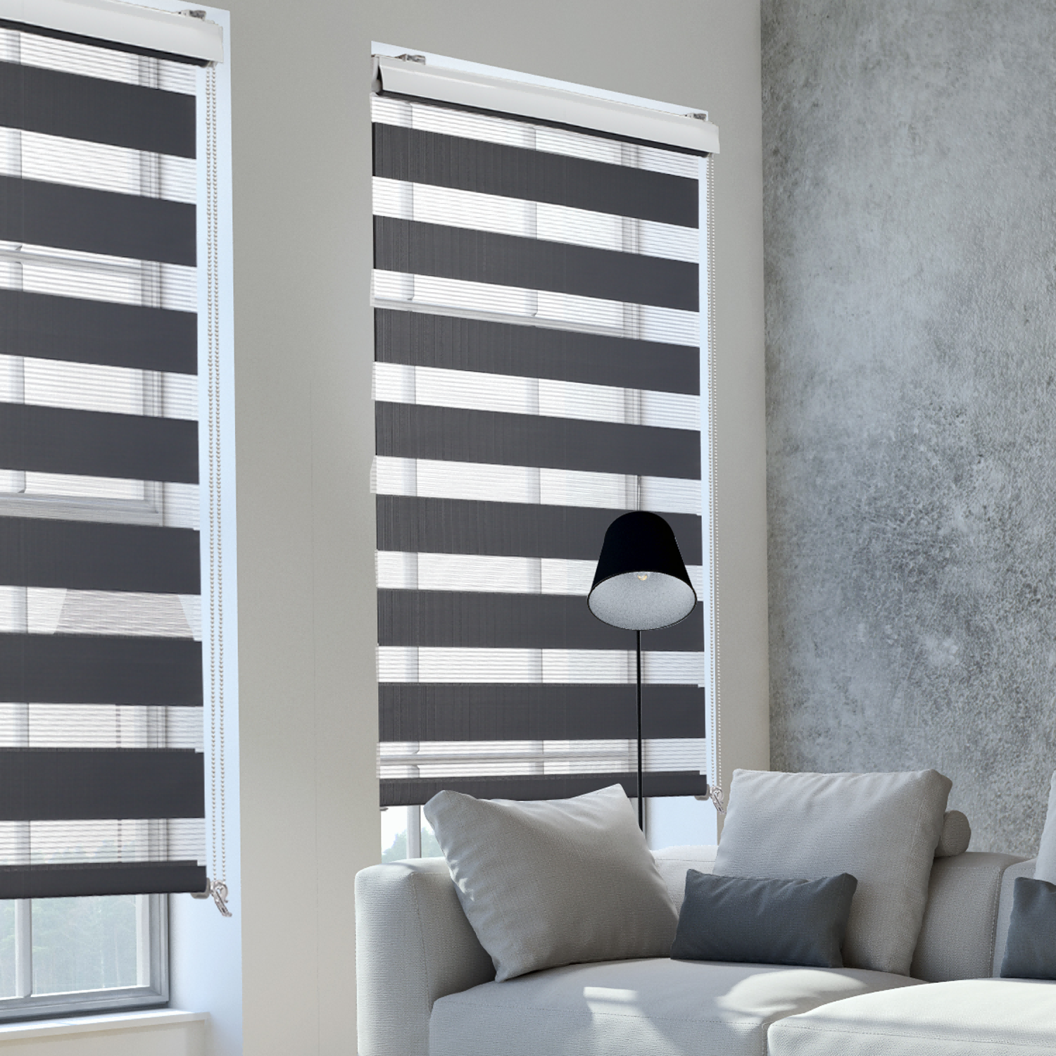 Window Roller Shade Manufacture Day & Night Double Layer Roller Blind for Window
