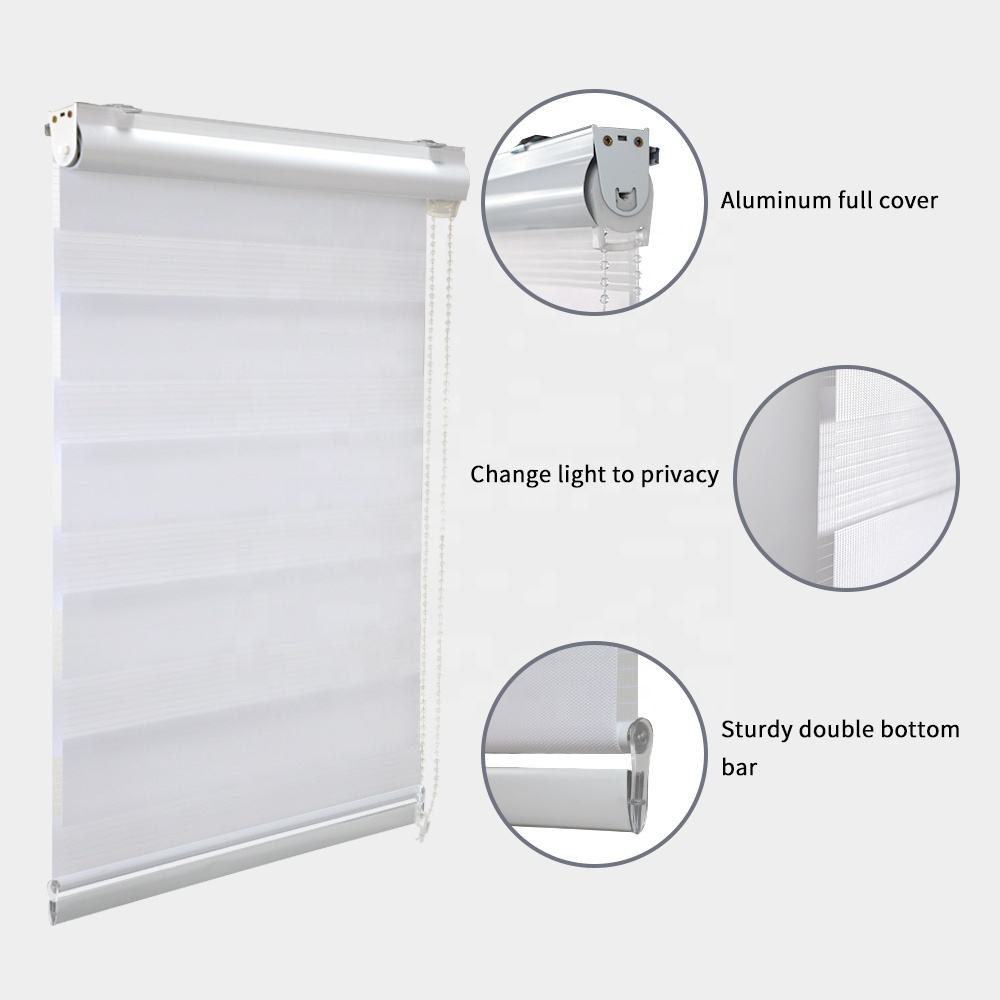 High Quality Rainbow Double Roller Blind Classic Design Spring Blinds at an Price Manufactured for Window