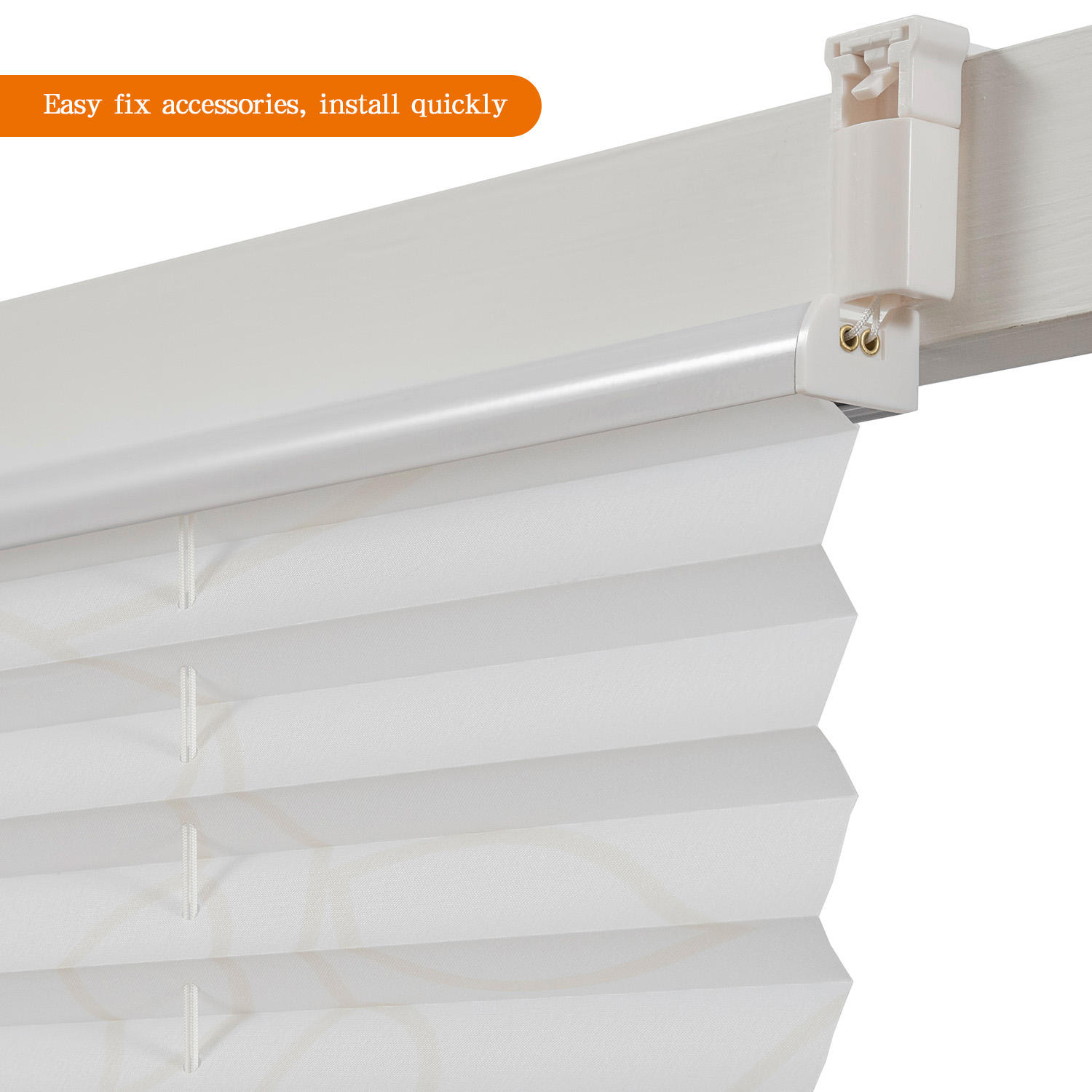 High Quality Yellow Flower Pleated Blinds Horizontal Pattern Tight Window Covering Made by Manufacturer