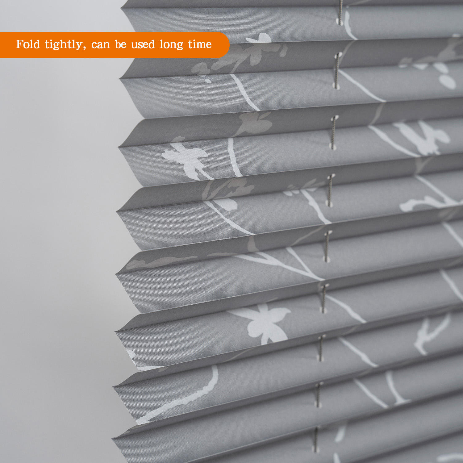 Wholesale Grey Plisse Single Layer Pleated Blinds Day&Night Sunshade with Horizontal Pattern Cheap Price Windows Shades Shutters