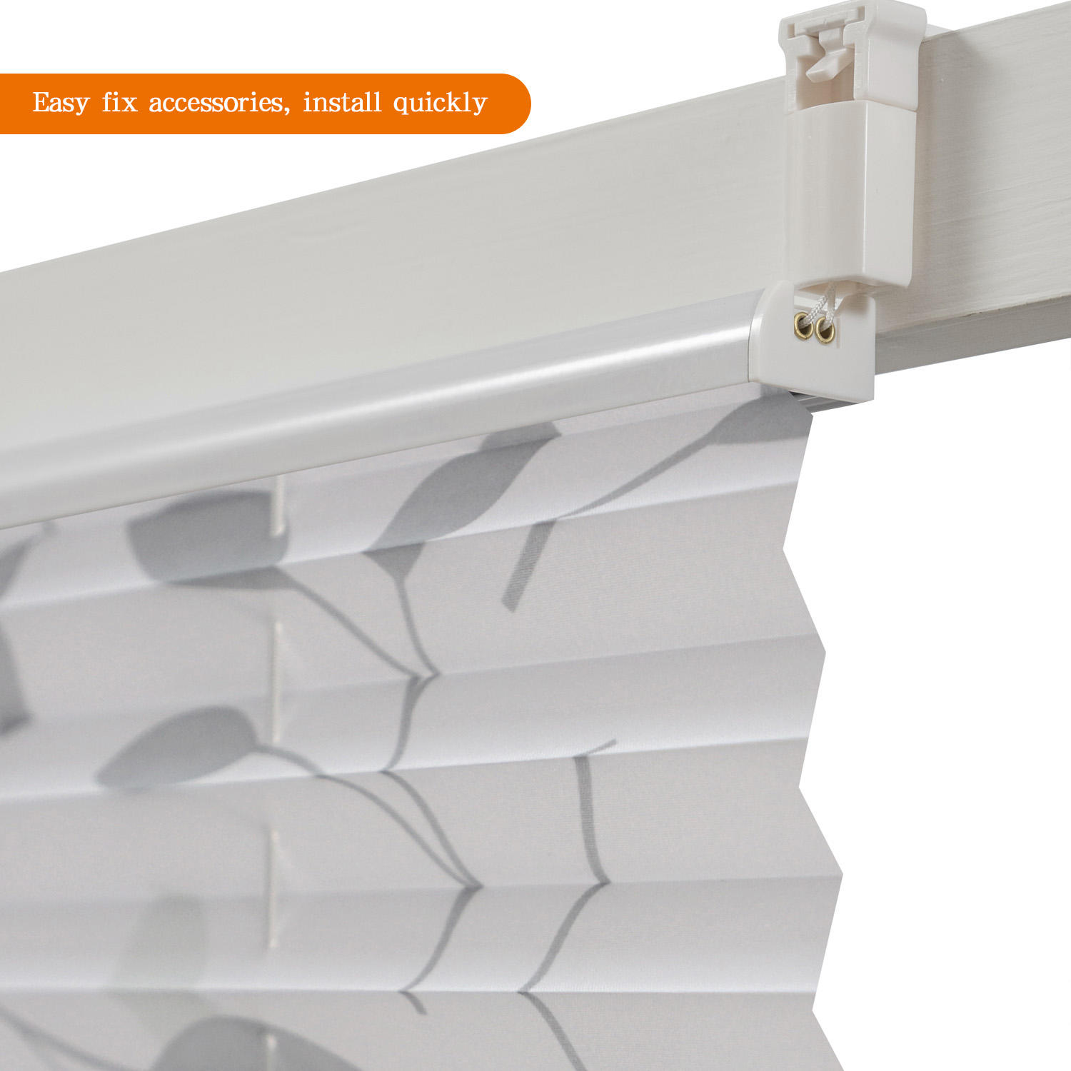 Modern Design Pleated Blinds Easy Fix Sun Shading Fabric for up Down Windows Manufacture Pleated Shade Fabric Window Shades