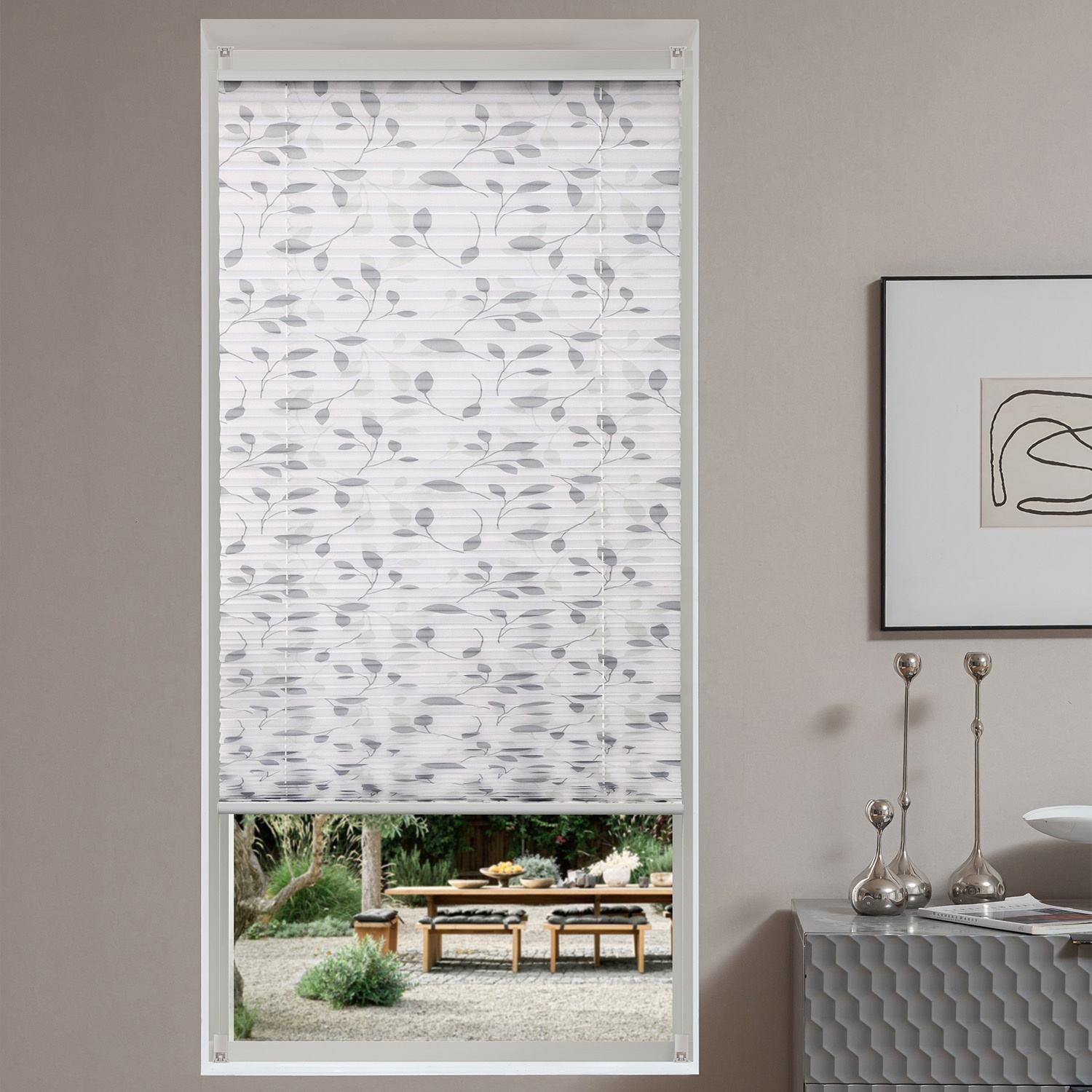 Modern Design Pleated Blinds Easy Fix Sun Shading Fabric for up Down Windows Manufacture Pleated Shade Fabric Window Shades