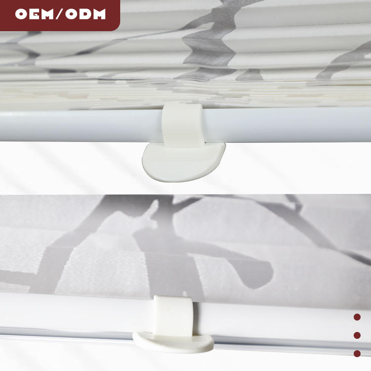 High Quality Translucent Curved Pattern Polyester Plisse Blinds Modern Pleated Window Shades Hot Sale Wholesale Pleated Blind