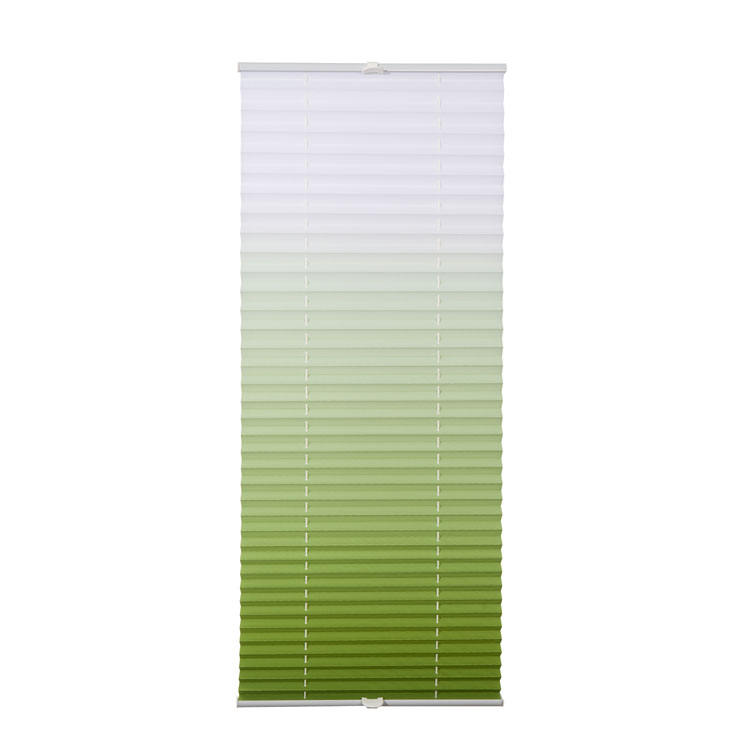 China Factory Custom Gradient Color Window Curtain Blinds Modern Style Blackout Roller Shades Pleated Roller Blinds Made Fabric