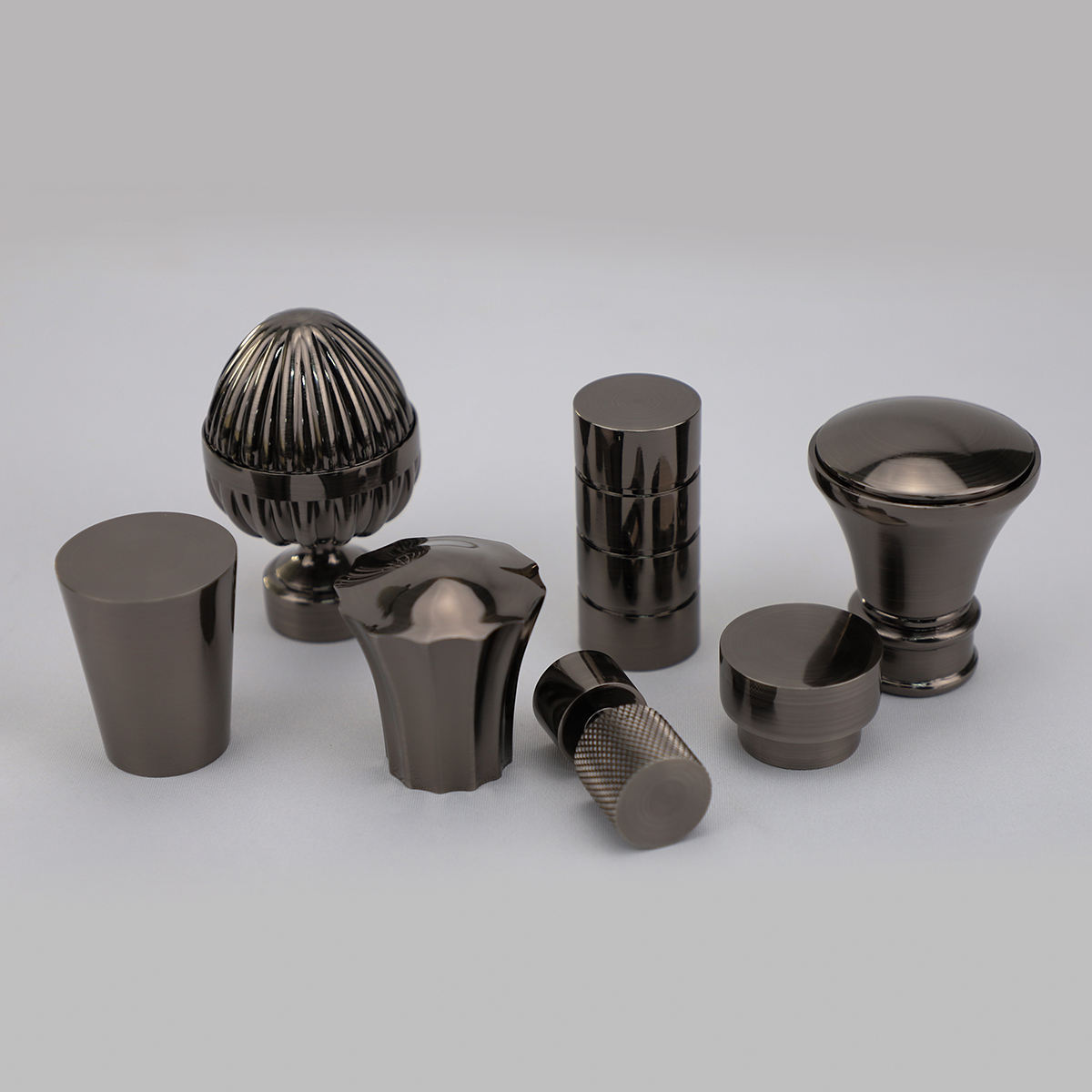 Modern Design Multiple Styles Metal Decorative Curtain Rod Sets Poles Window Accessories for Living Room Art Deco Style