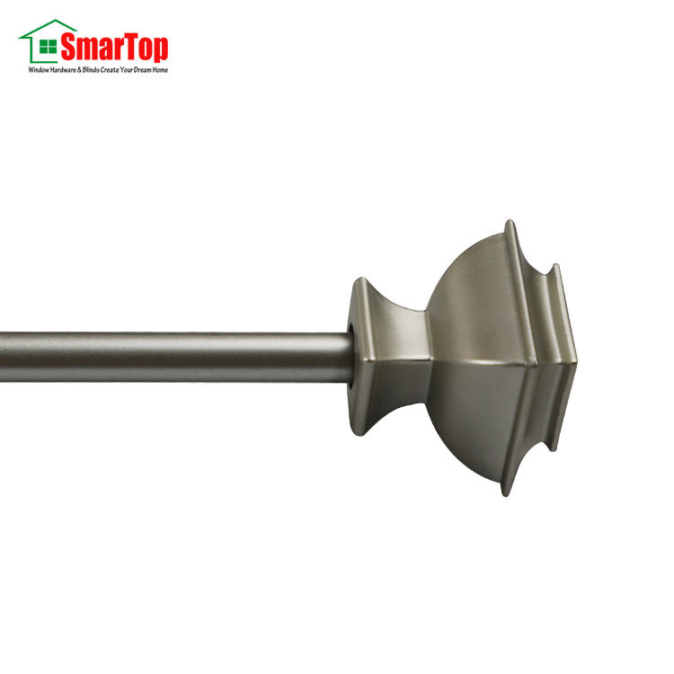 Hot Sale 25mm Metal Window Curtain Rod Finial Modern Styles Decorated Hardware for Window Curtains