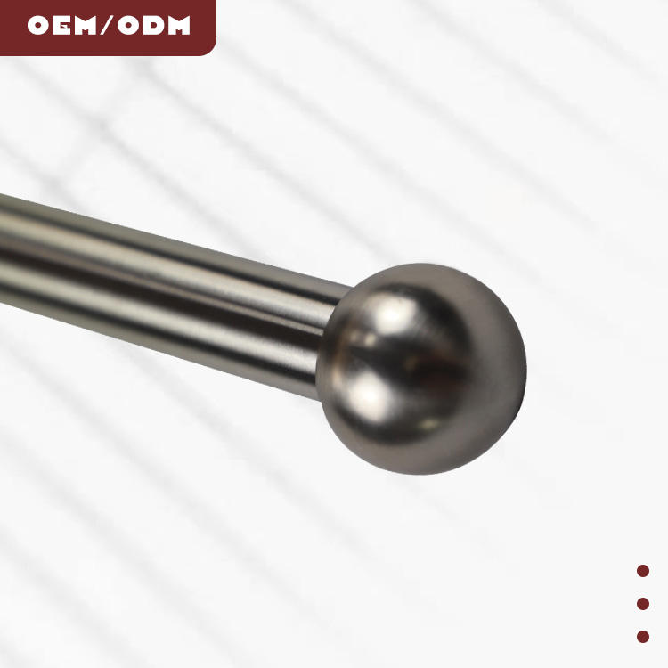 Hot Sale 25mm Metal Window Curtain Rod Finial Modern Styles Decorated Hardware for Window Curtains