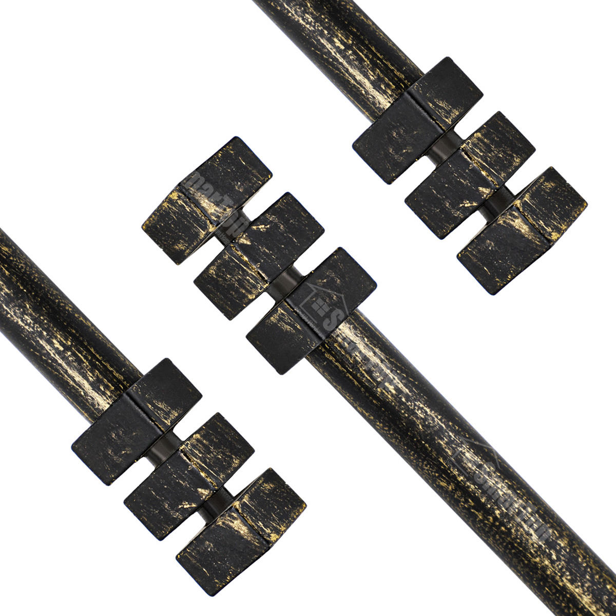 Eco-friendly Single Window Iron Curtain Rod Adjustable Extendable Aluminum Alloy Twisting Metal Curtains Tracks Accessories