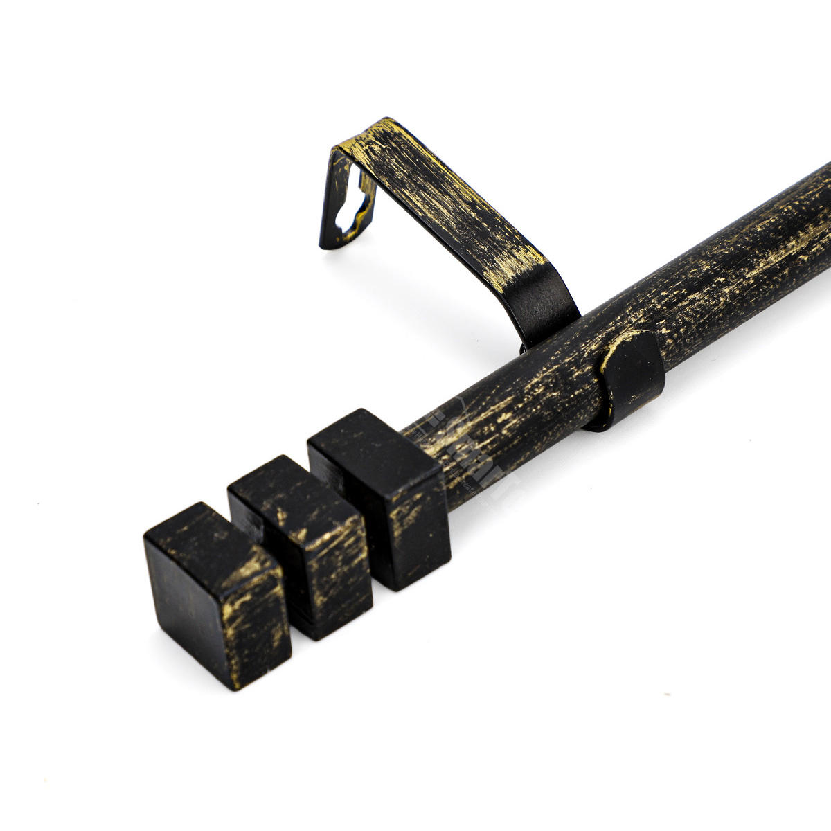 Eco-friendly Single Window Iron Curtain Rod Adjustable Extendable Aluminum Alloy Twisting Metal Curtains Tracks Accessories