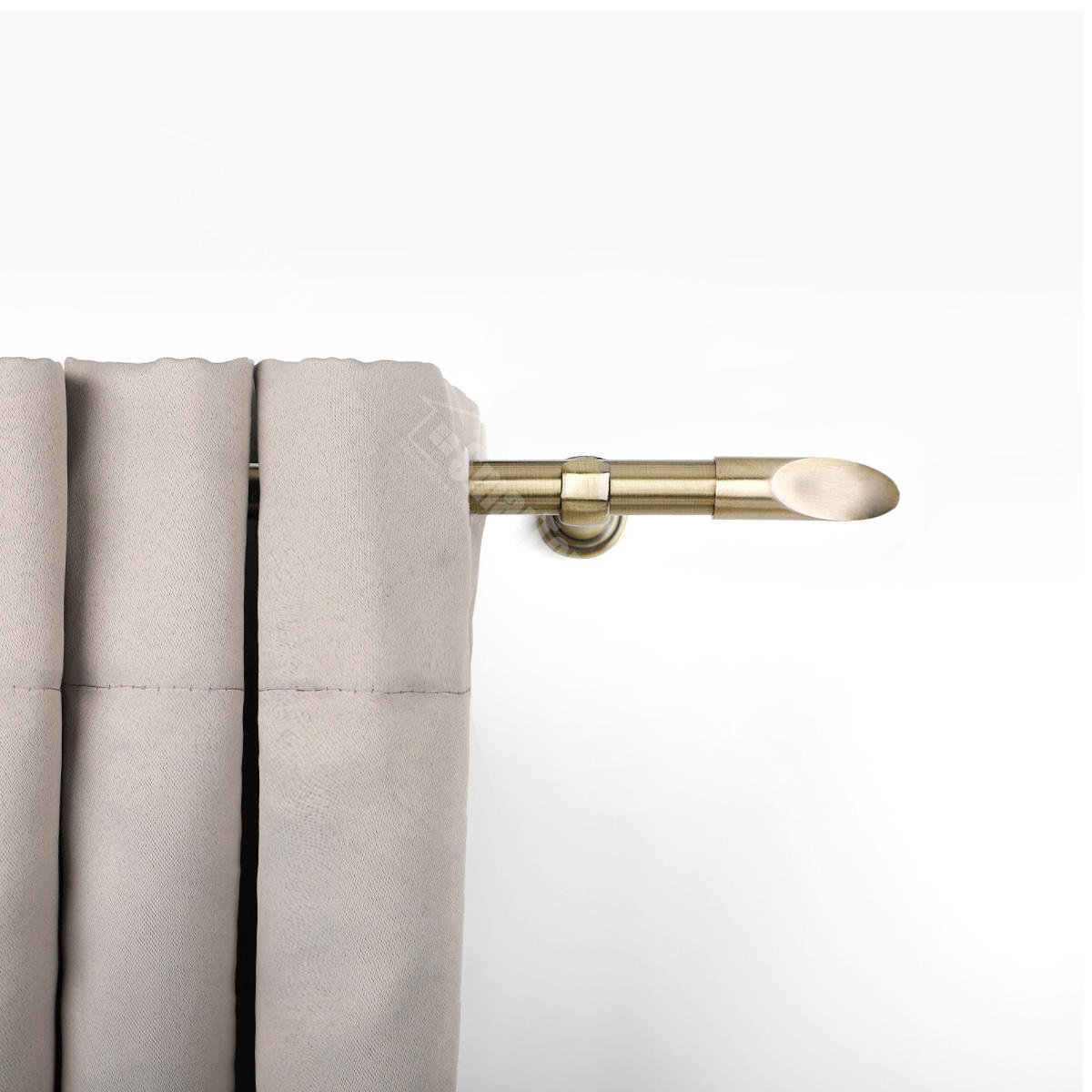 Modern Home Decor Accessory Elegant Curtain Track Set with New Design Extendable Metal Curtain Rods Modern Home Decor Accessory