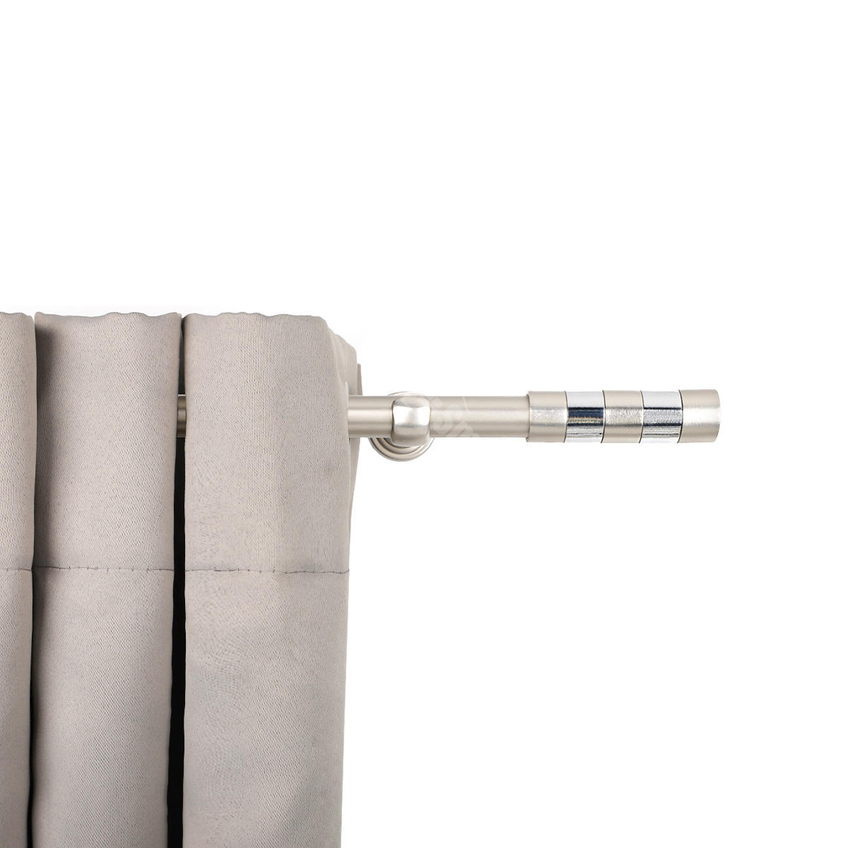 High Quality 5m/6m Extendable Iron Aluminum Curtain Rod Home Decor Metal Poles Traditional Design Factory Direct Accessories