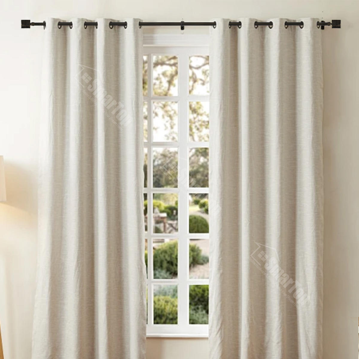 Wholesale 5m Iron Curtain Rod Finials High Quality Metal Decorative Pole for Office Home Traditional Design Tracks Accessories