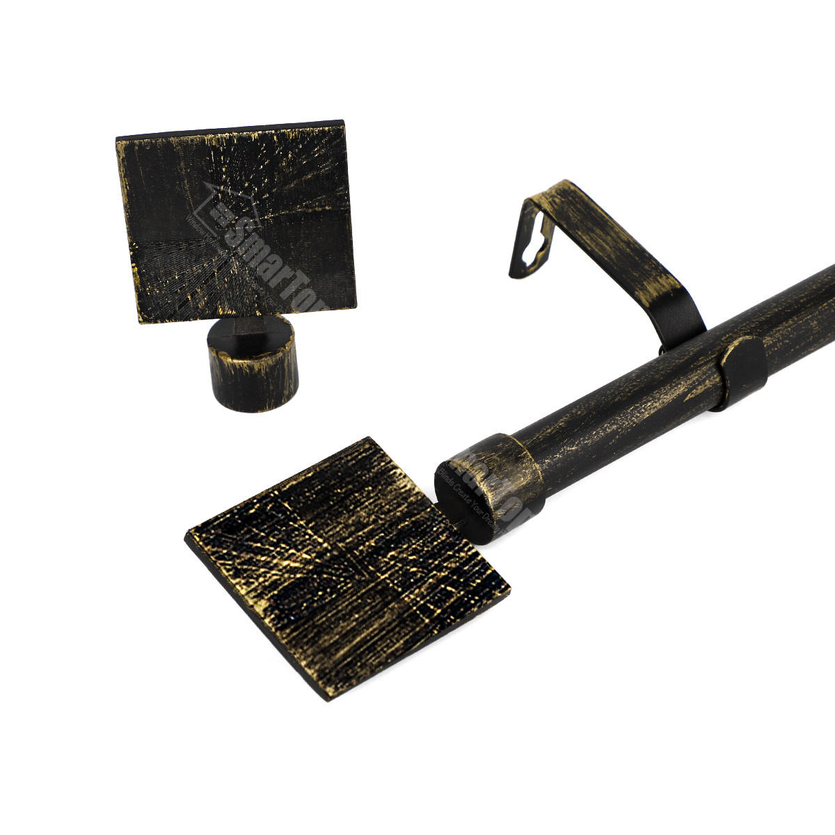 Wholesale 5m Iron Curtain Rod Finials High Quality Metal Decorative Pole for Office Home Traditional Design Tracks Accessories