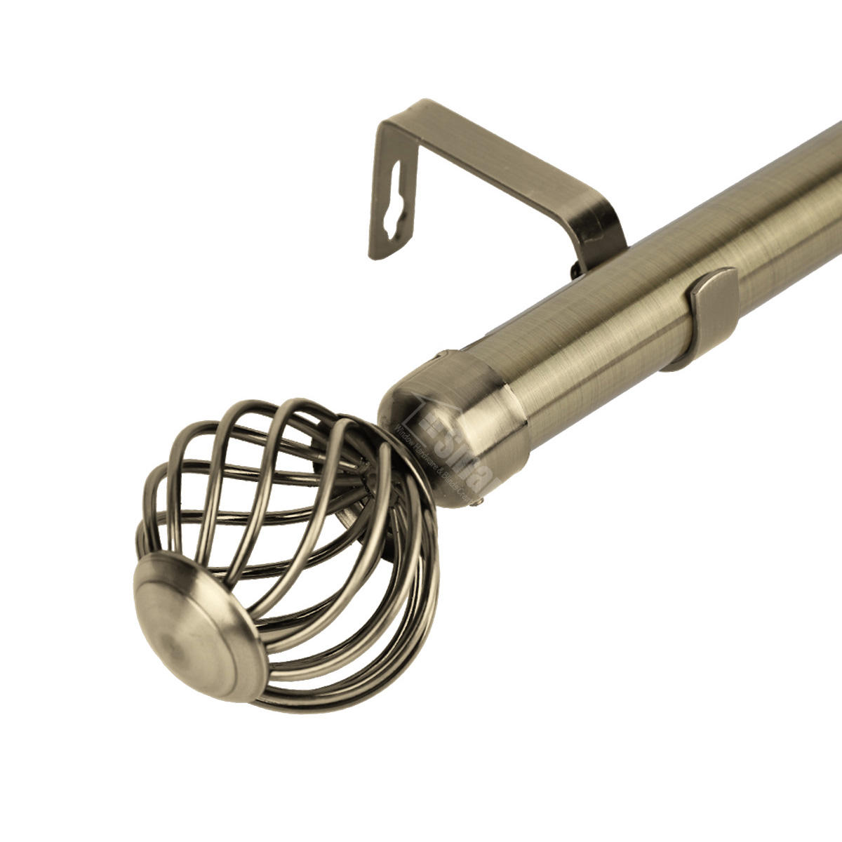 Modern Design Extendable Metal Curtain Rod Pole Factory Direct Wholesale for Windows Decorative Living Room Accessories