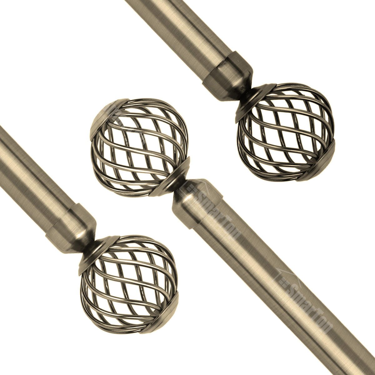 Modern Design Extendable Metal Curtain Rod Pole Factory Direct Wholesale for Windows Decorative Living Room Accessories