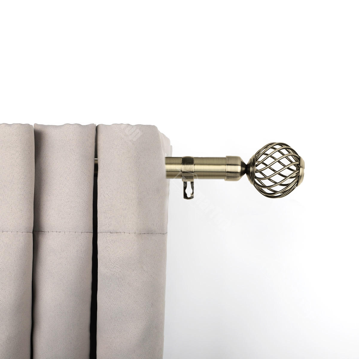 Modern Design Extendable Metal Curtain Rod Pole Factory Direct Wholesale for Windows Decorative Living Room Accessories