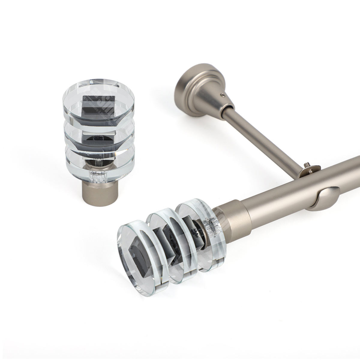 Modern Fancy Metal  Curtain Rod and Pole Eco-Friendly Custom Factory Accessories Premium Quality Tracks & Accessories