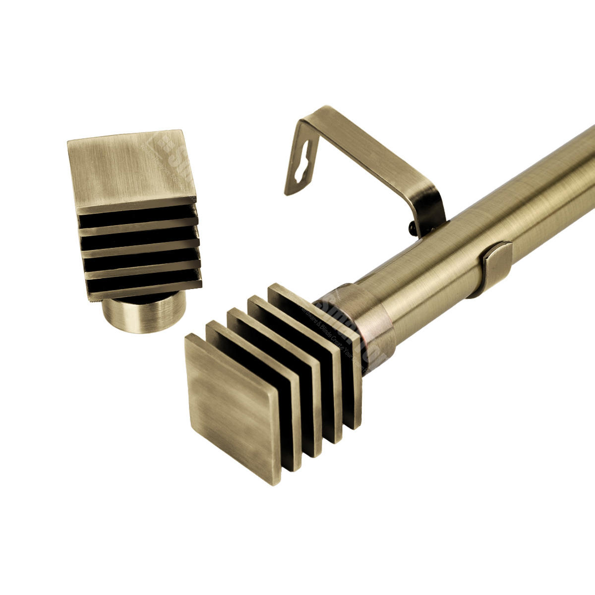 ISO9001 Certified Customized Design Modern Simple High Quality Extendable Metal Curtain Rod Curtain Poles Tracks Accessories