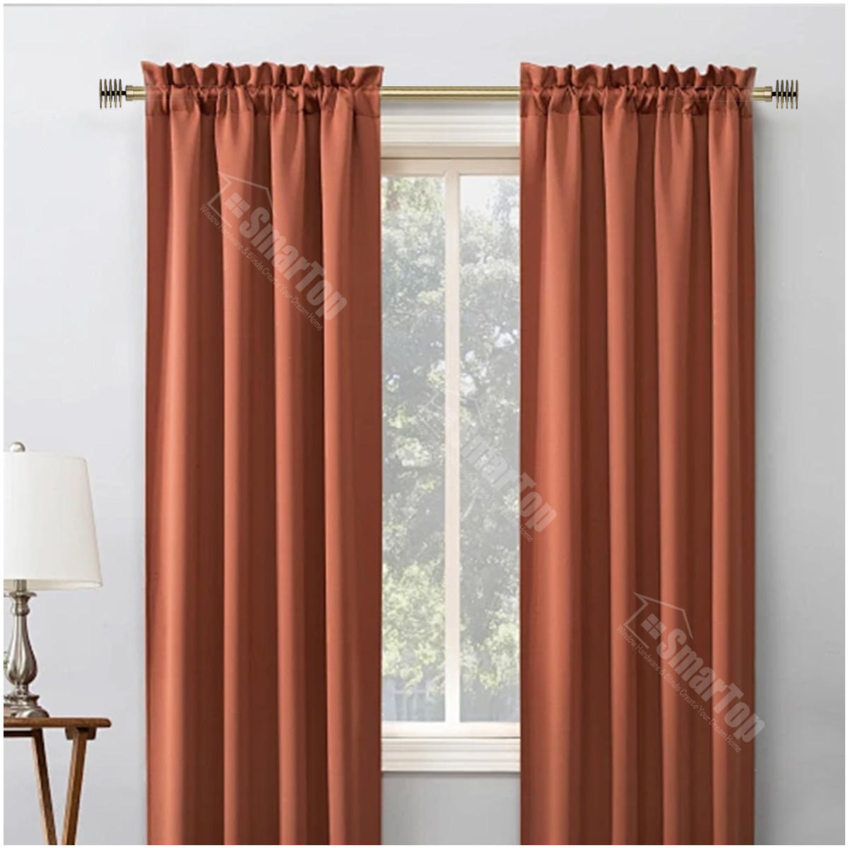 ISO9001 Certified Customized Design Modern Simple High Quality Extendable Metal Curtain Rod Curtain Poles Tracks Accessories