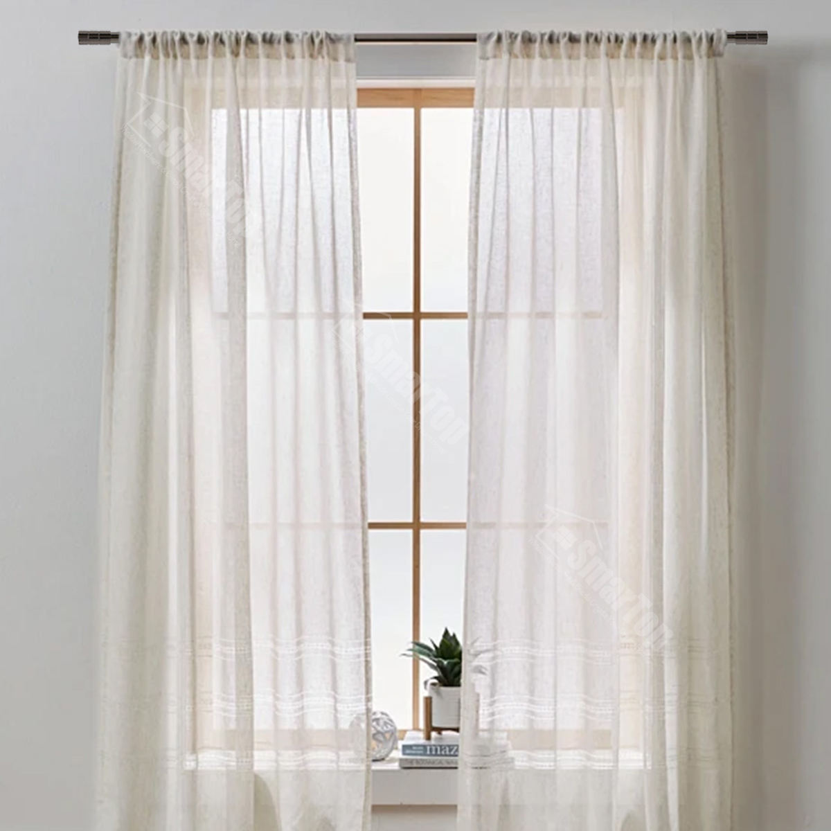 Modern Design Extendable Metal Curtain Rod Pole Sets Factory Direct for Windows Decorative Window Treatments in Living Room