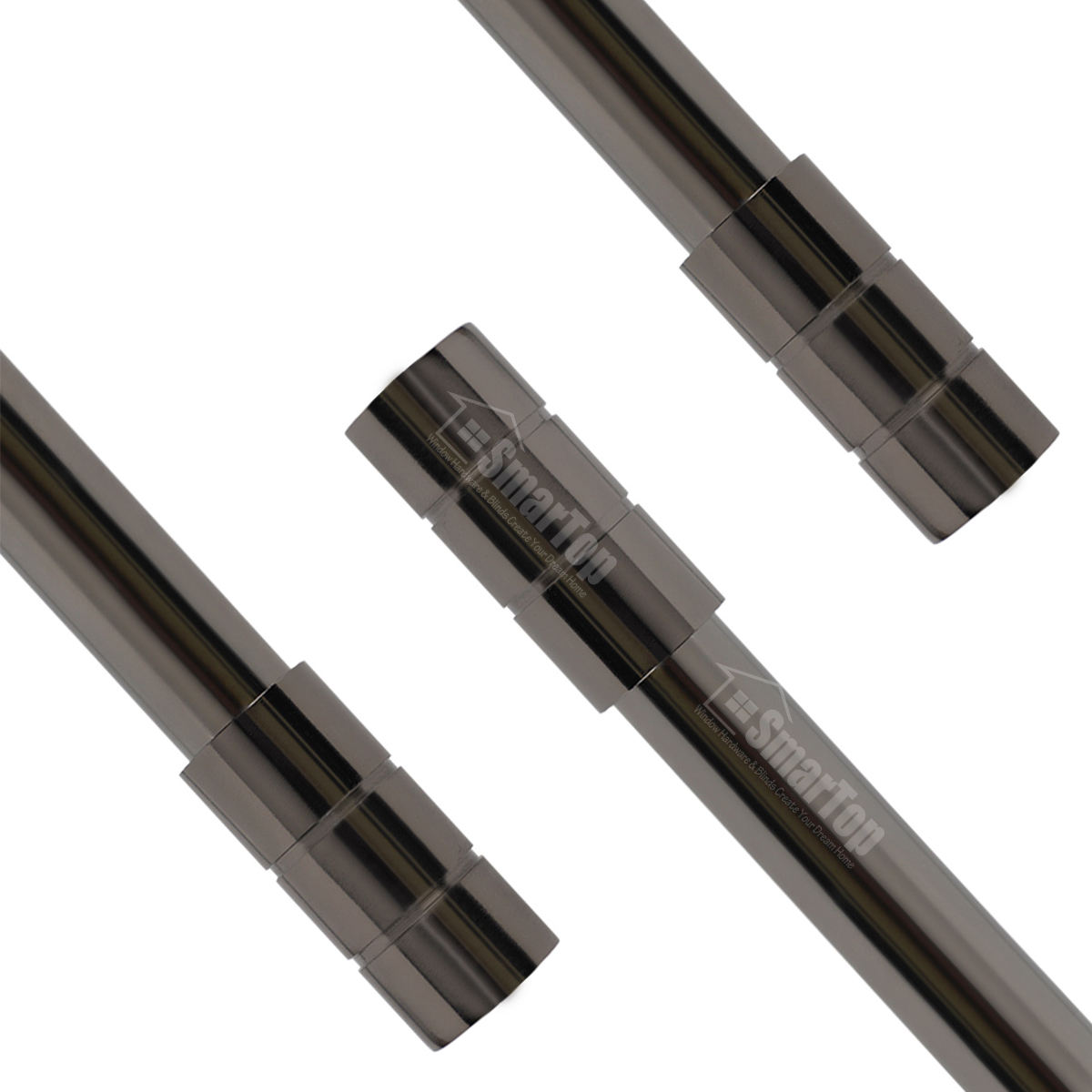 Modern Design Extendable Metal Curtain Rod Pole Sets Factory Direct for Windows Decorative Window Treatments in Living Room