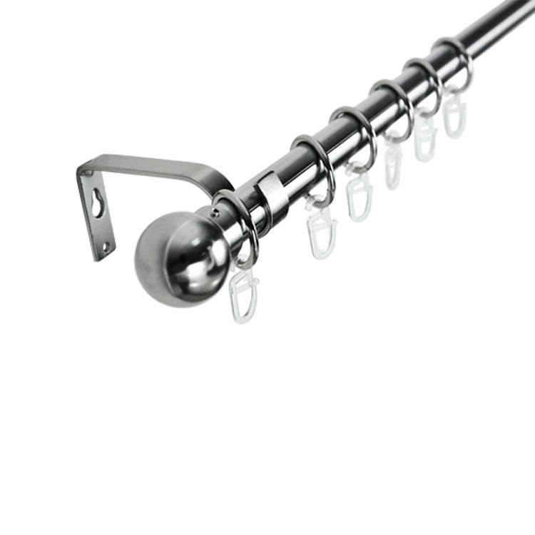 Wholesale Iron Curtain Rods for windows Decoration Cheap Metal Curtain Rod Window Curtain Rod Metal Hardware
