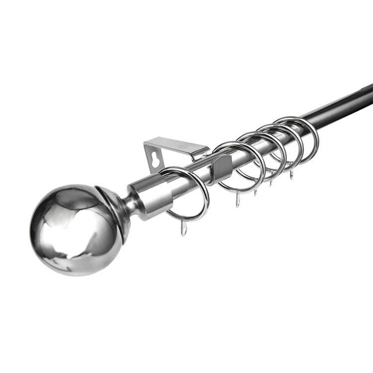 Classic Elegant Metal Curtain Rod Set Modern New Home Decoration Window Accessories with Free Samples