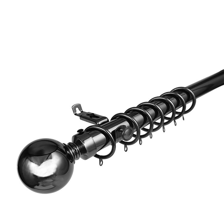 Classic Elegant Metal Curtain Rod Set Modern New Home Decoration Window Accessories with Free Samples