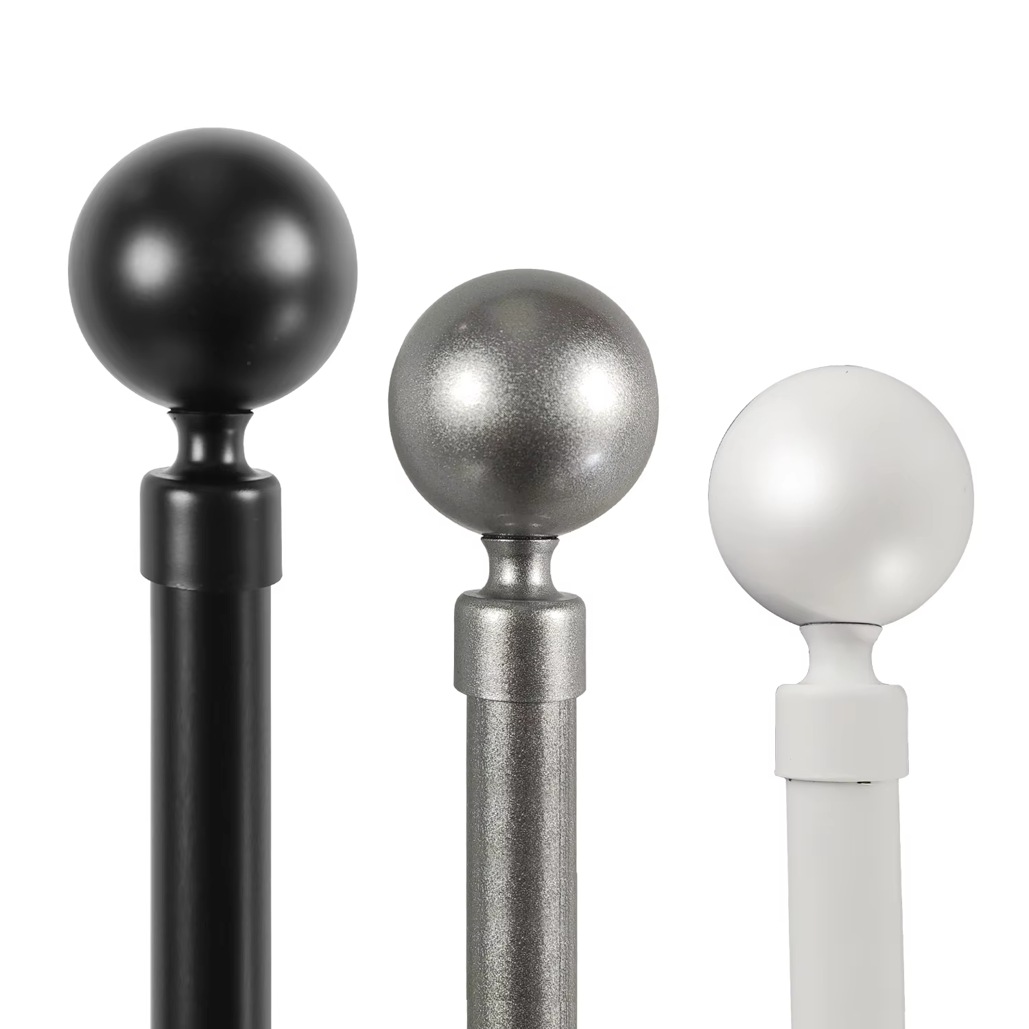 Wholesale Modern Cafe Curtain Rod with Adjustable Metal Accessories Factory Price Modern Curtain Rod