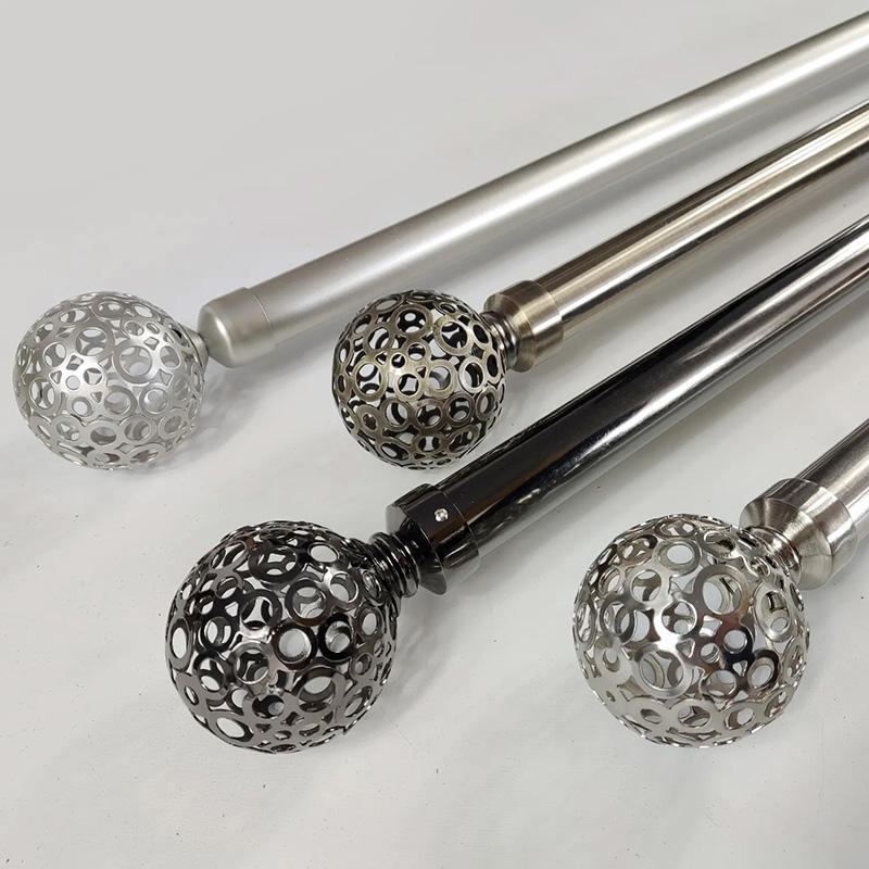 Luxury Eco-friendly Adjustable Extendable Metal Designer Curtain Rod Modern Style Not Rust Aging Premium Quality for Your Home