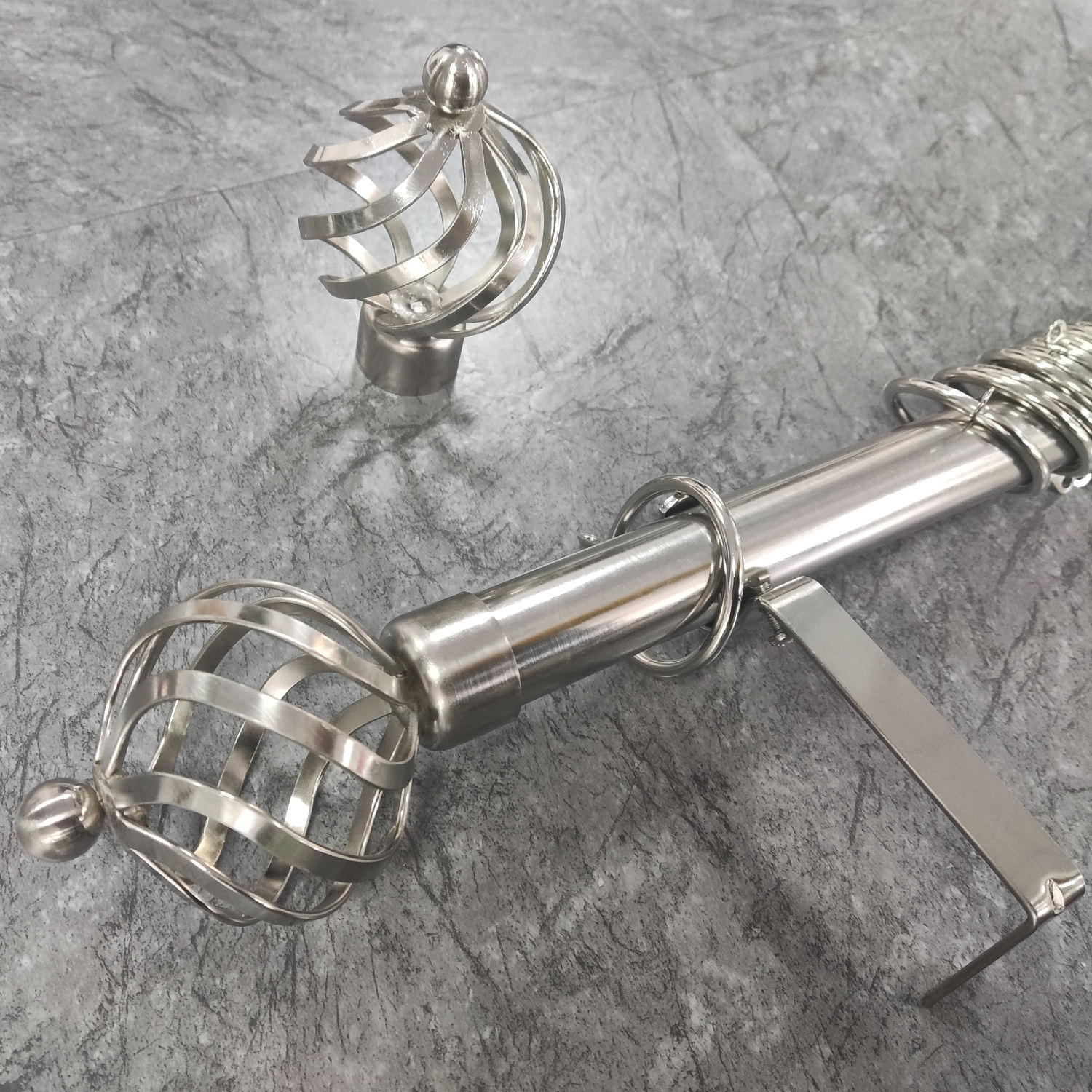 New Arrival Modern Eco-friendly Home Decorative Adjustable Extendable Customizable Length Curtain Rod Accessories Set Aluminum