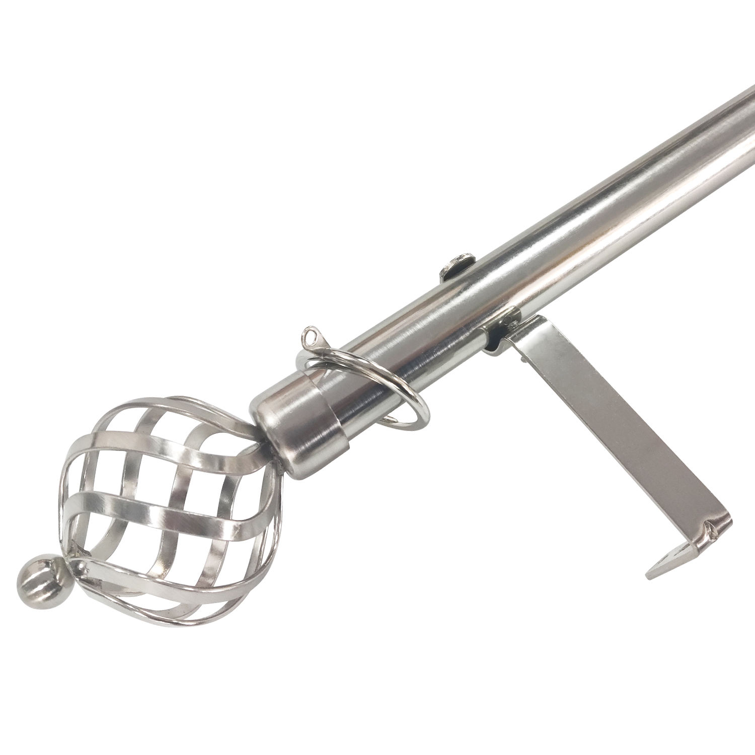 New Arrival Modern Eco-friendly Home Decorative Adjustable Extendable Customizable Length Curtain Rod Accessories Set Aluminum