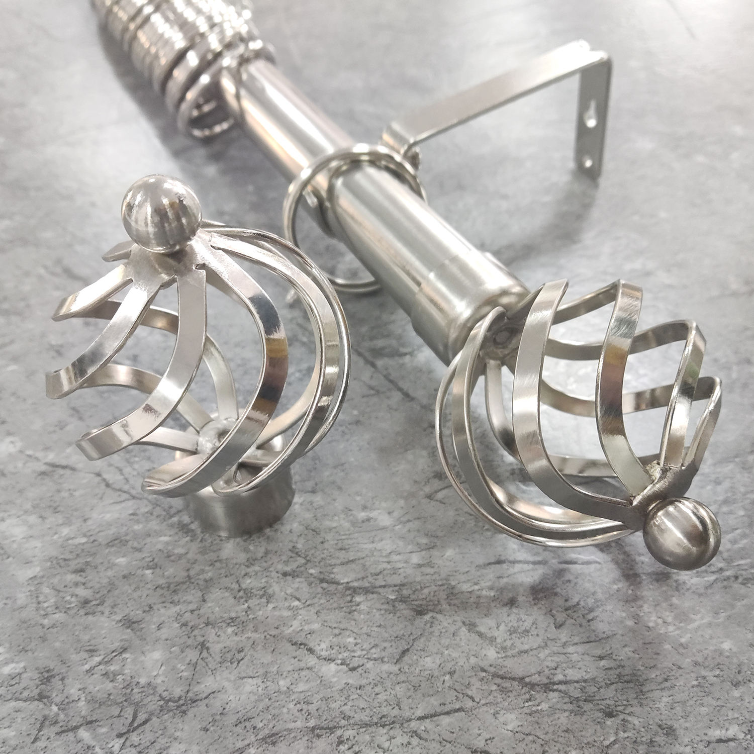 New Arrival Modern Eco-friendly Home Decorative Adjustable Extendable Customizable Length Curtain Rod Accessories Set Aluminum